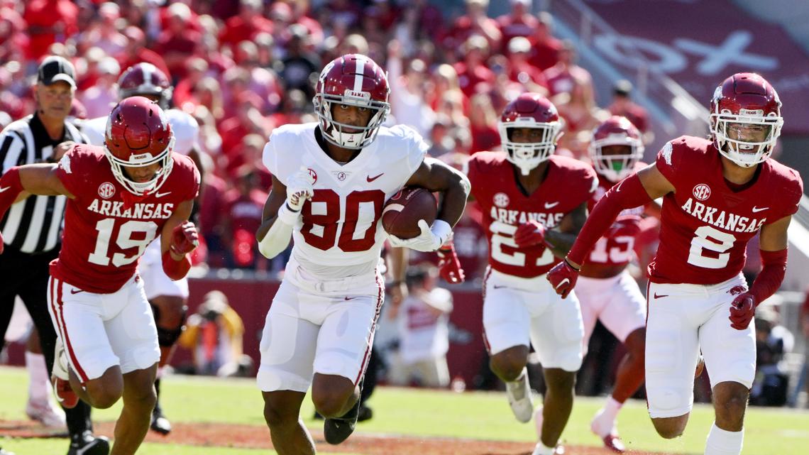 Alabama Razorbacks Football Razorbacks defeated by Alabama's Crimson Tide | thv11.com