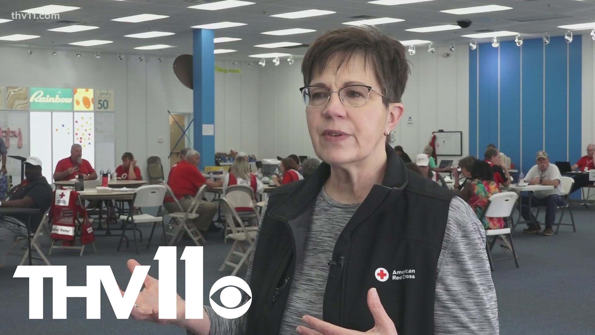 Multiple groups like the DHS, Red Cross, and the Arkansas Division of Emergency Management continue to find housing for people displaced due to recent tornadoes.