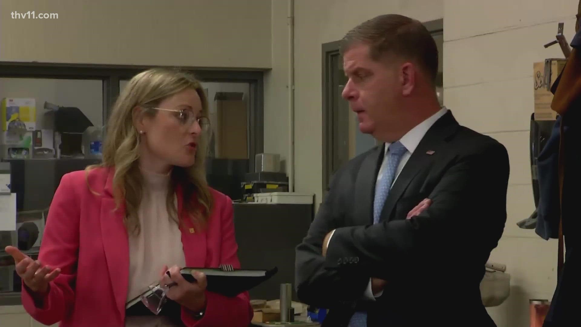U.S. Secretary of Labor Marty Walsh is visiting little rock to talk workforce and the economy.