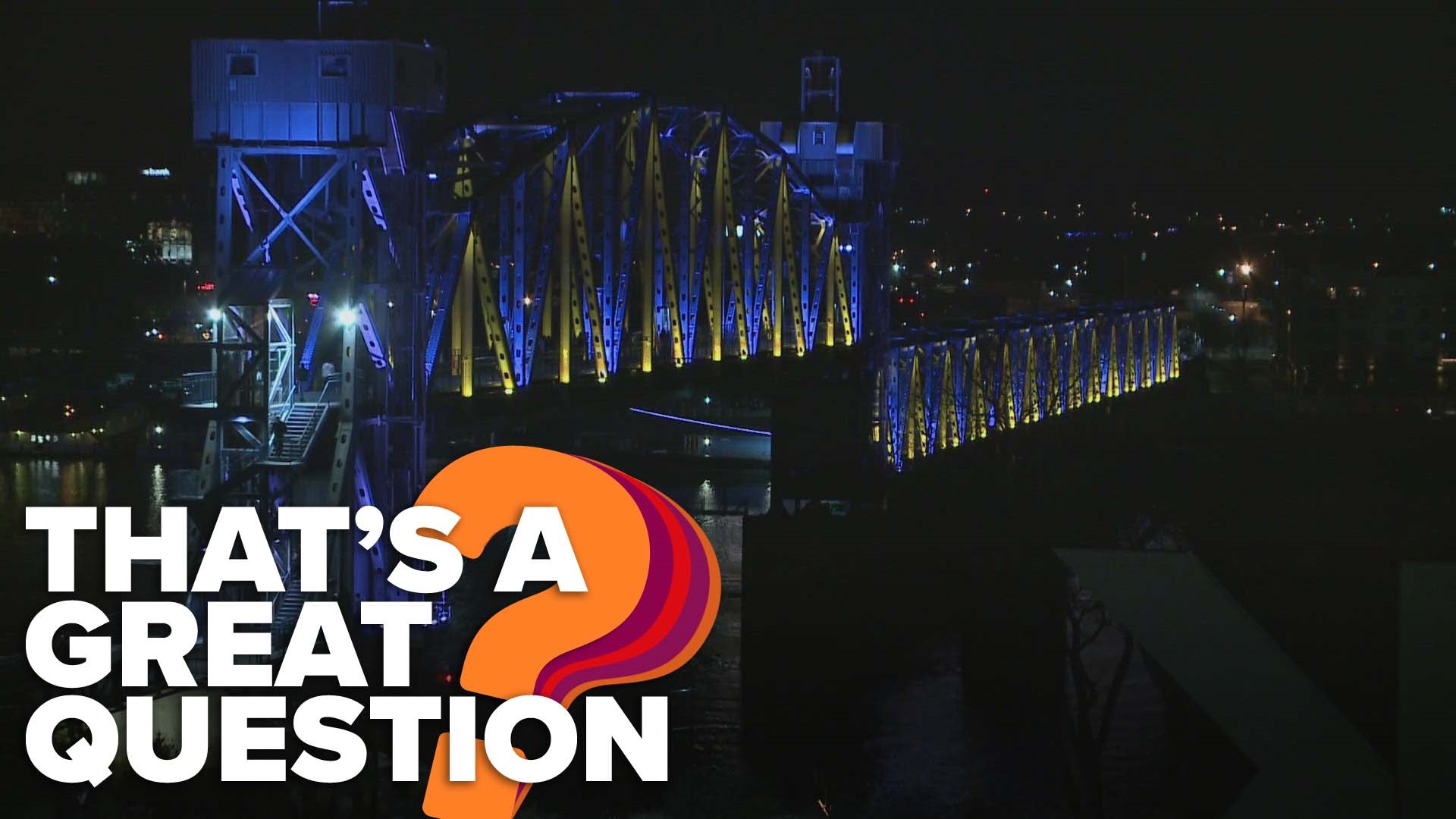It's one of the most prominent features of Little Rock for people both on the ground and the sky. But, who decides which colors light up the bridge each night?