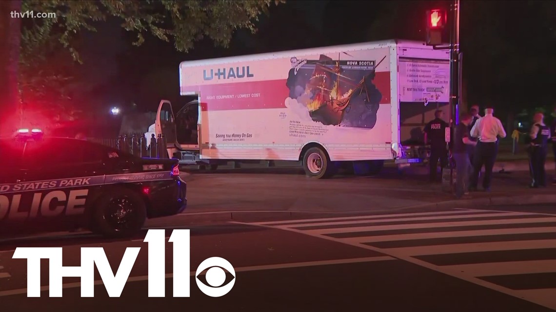 Man arrested after U-Haul smashes into security barrier near White House