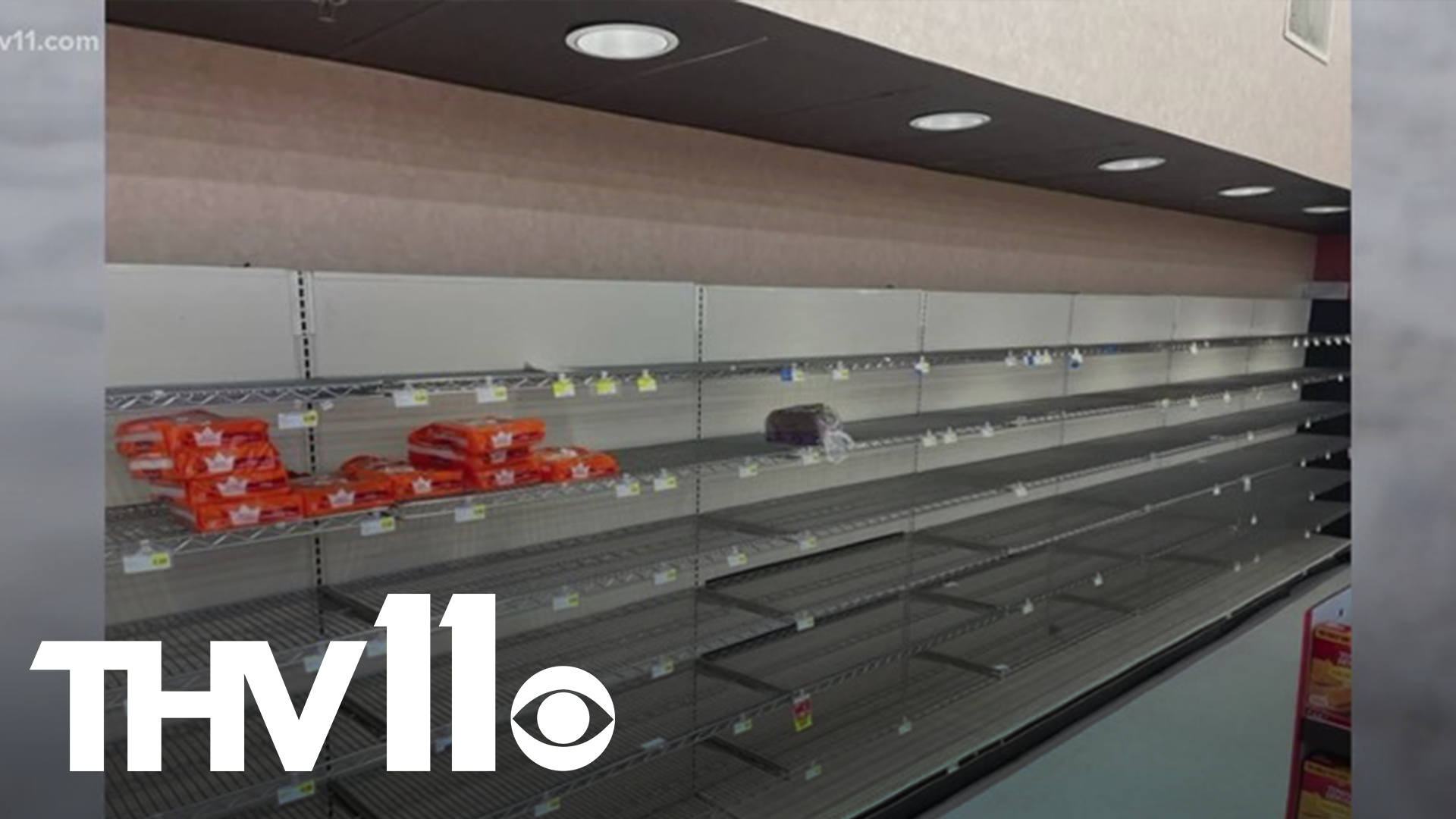 Arkansas winter storm causes empty shelves at grocery stores | thv11.com