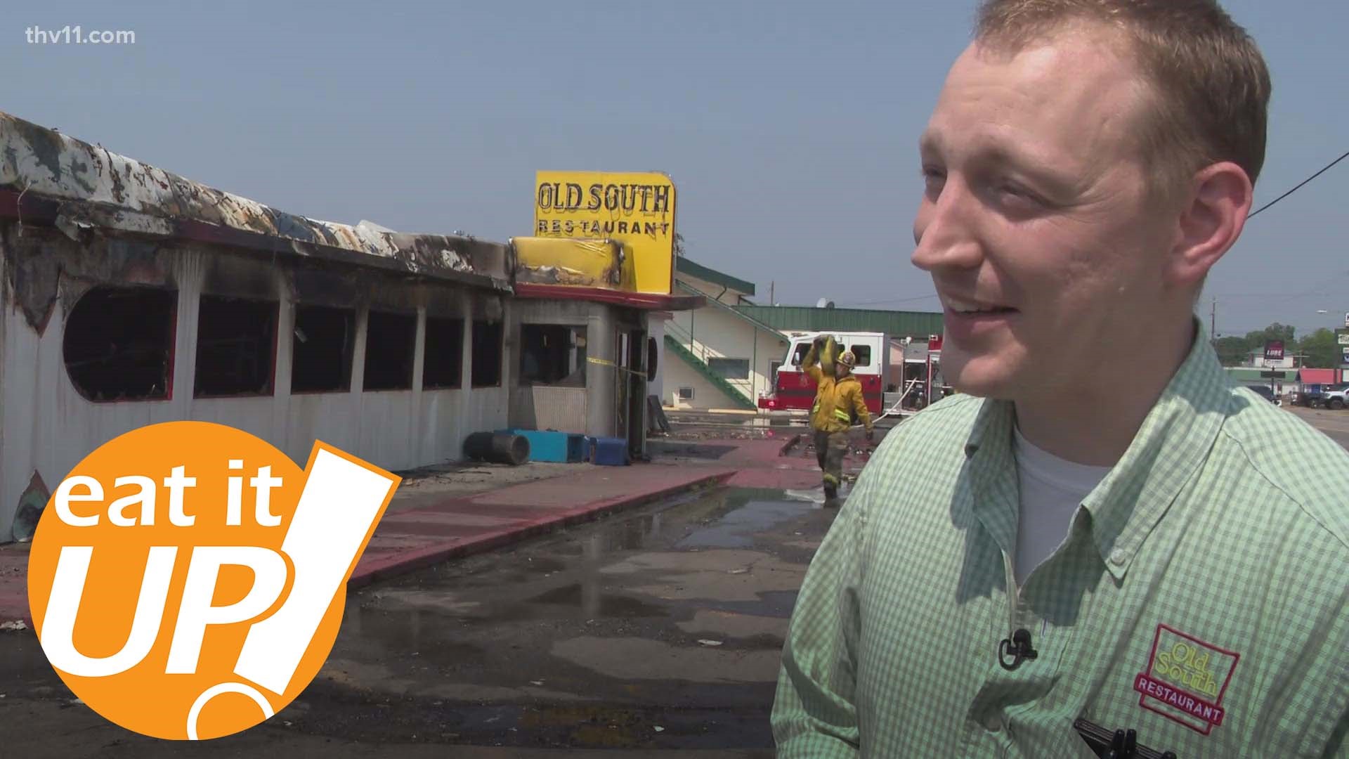 On this week's Eat It Up, Skot Covert revisits the Russellville's historic Old South diner after a fire destroyed it— the building may be gone, but the memories stay