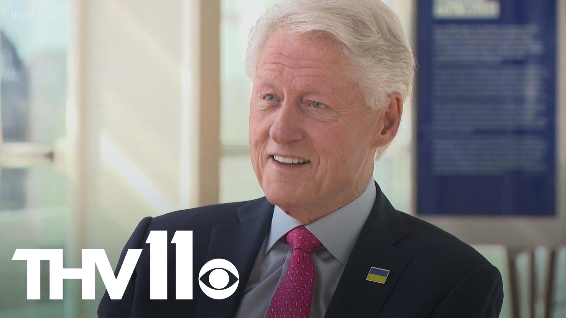 President Bill Clinton agreed to sit down with THV11's Craig O'Neill in the Clinton Center to chat about Arkansas politics, along with other topics.