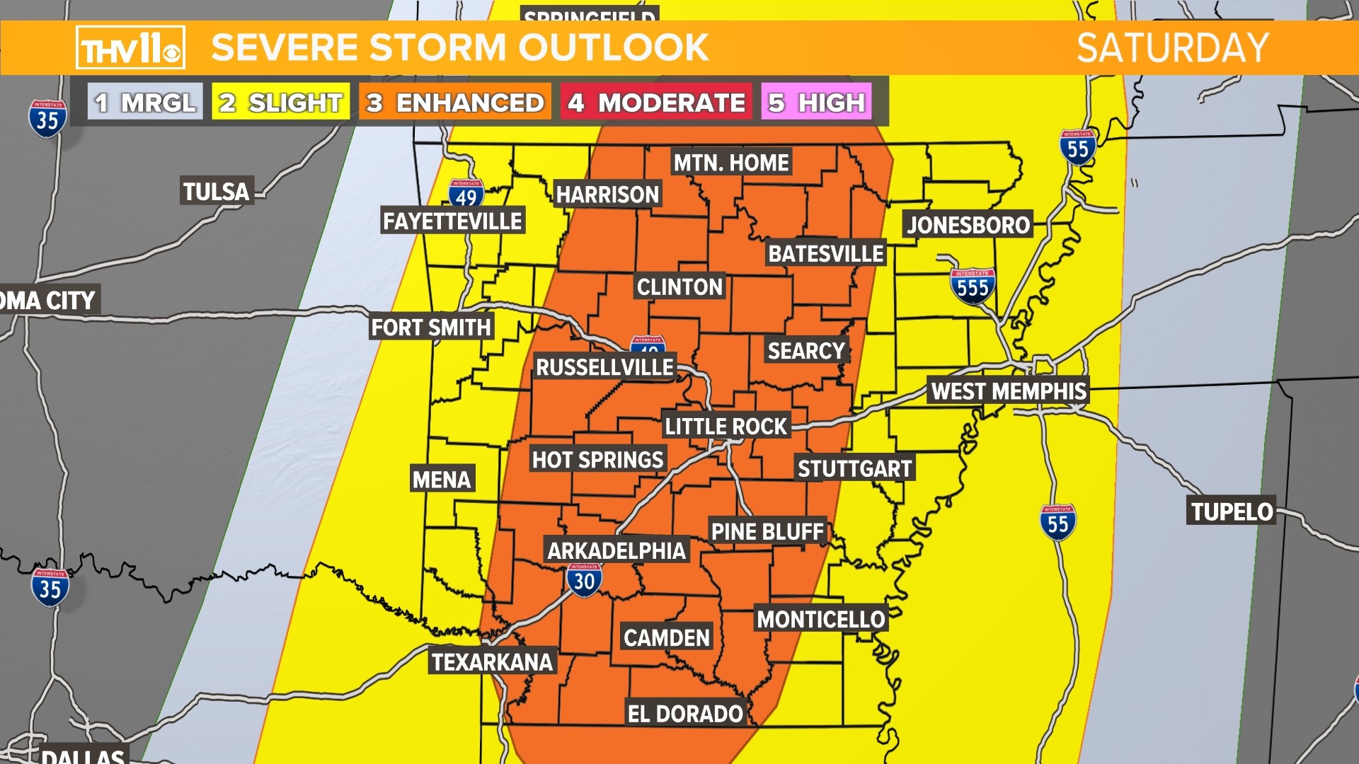 Arkansas could see severe weather Saturday What to know