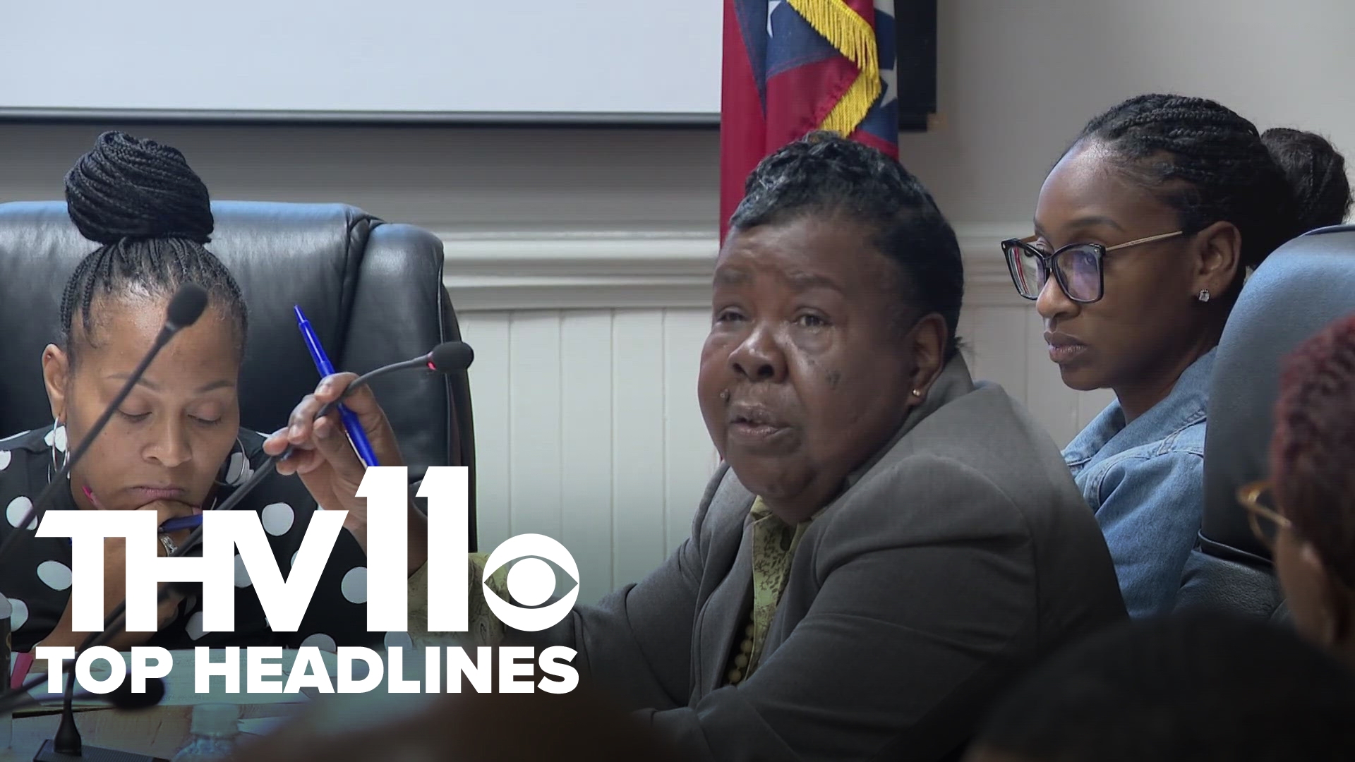 Jurnee Taylor presents Arkansas's top news stories for May 13, 2025, including ongoing efforts in Jefferson County to establish a budget.