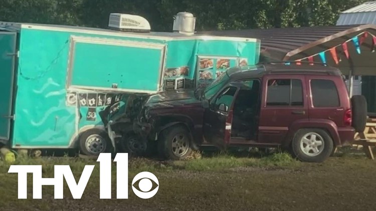 Stolen car crash destroys family's food truck