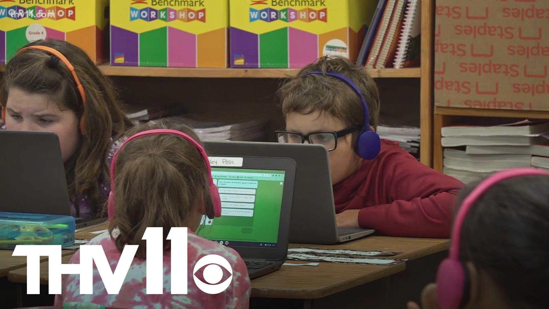 Woodlawn School District in Rison has seen improved scores from students thanks to a collaborative learning method they implemented a few years ago.
