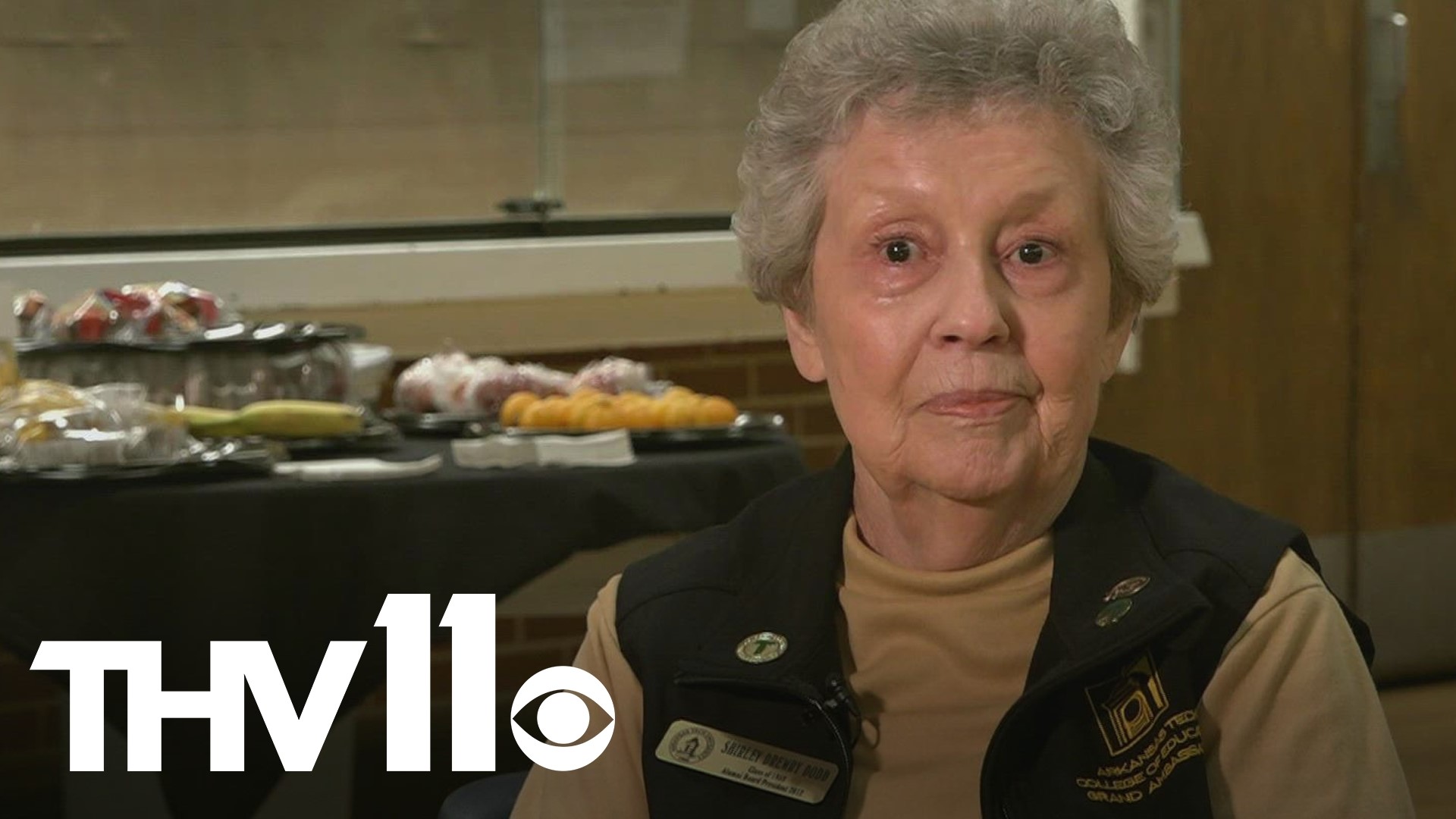Shirley Dodd has never met a stranger and especially not at Arkansas Tech, where she is perhaps the school's biggest fan.
