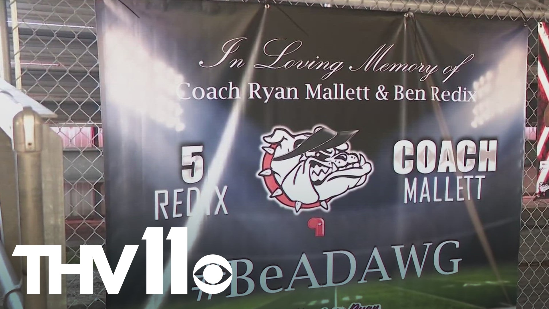 After a season of loss, the White Hall Bulldogs honored Coach Ryan Mallett and teammate Ben Redix on the first night of football kickoff.