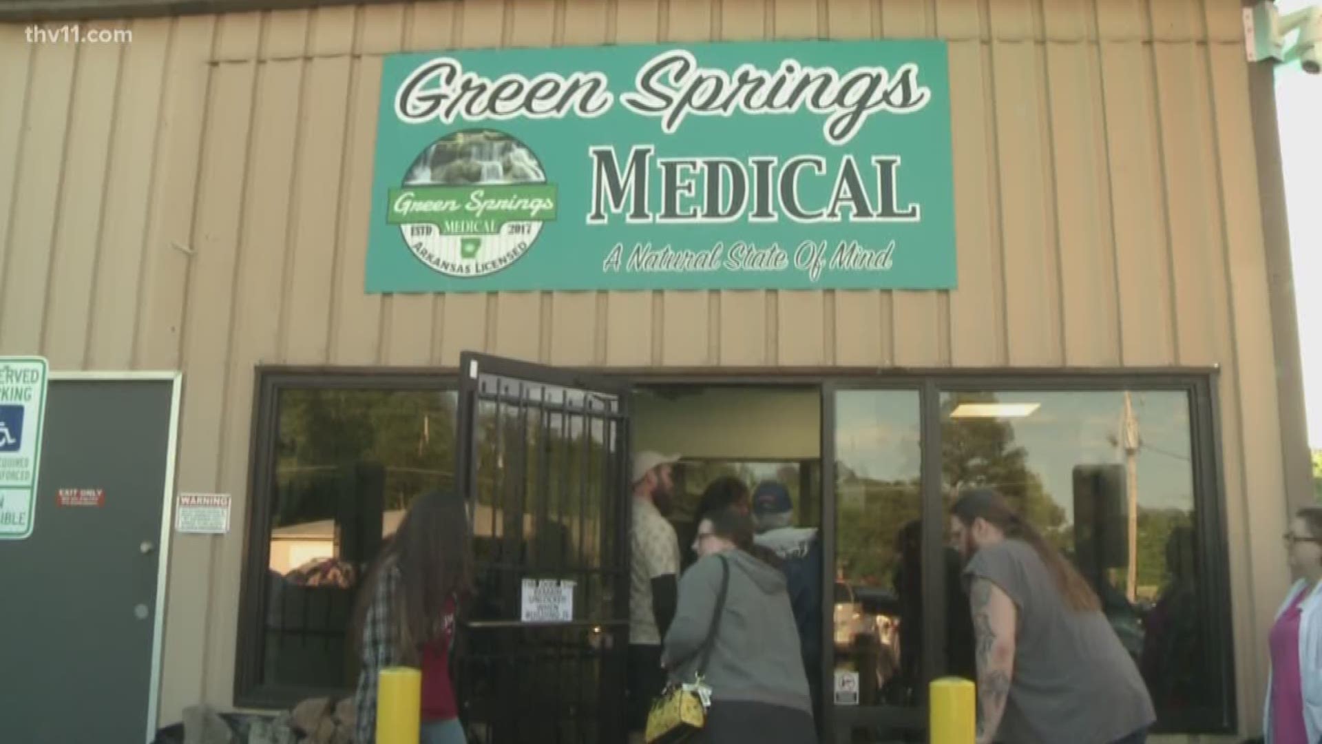 "I'm tired of taking opiates, I don't like taking opiates." Customers at Hot Springs medical marijuana dispensary flock from across the state for the newly-legalized solution to chronic pain and other ailments.
