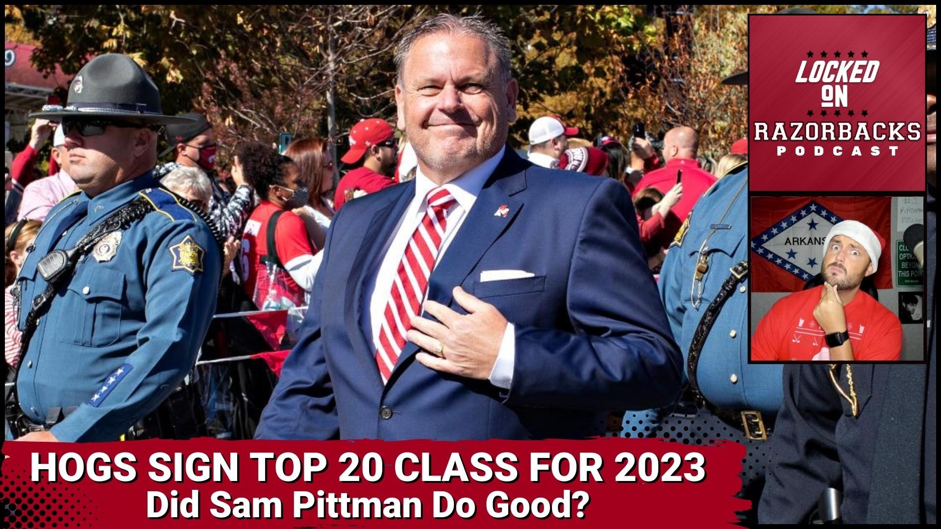 John Nabors reacts to the 2023 high school recruiting class that Sam Pittman signed with the Razorbacks.