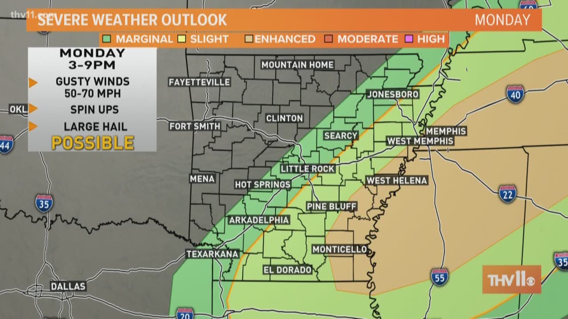 Raven Richard gives us the weather forecast during the THV11 News at Noon newscast.