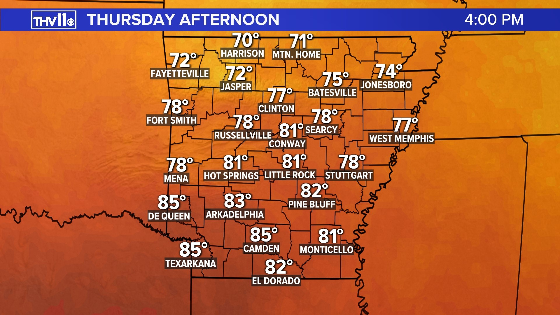 Rain is coming back to Arkansas...for some people