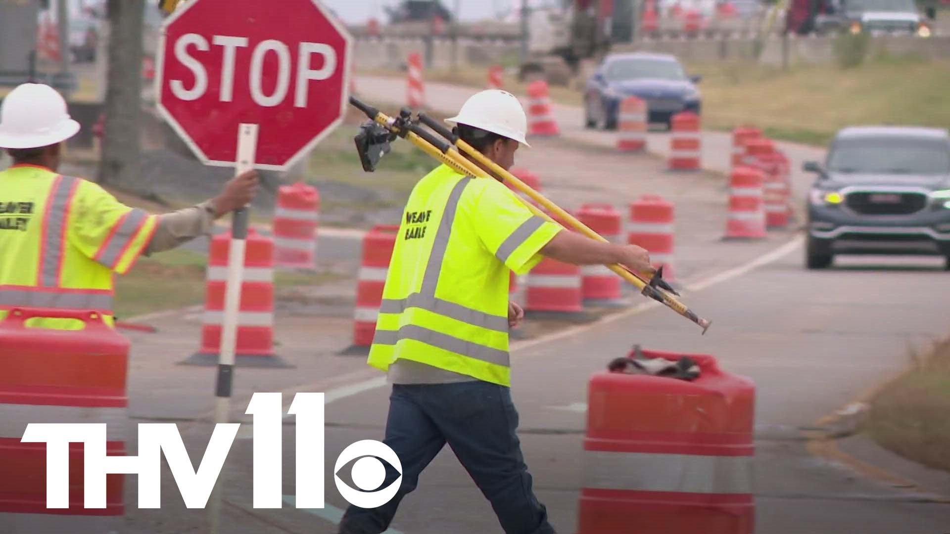 Several Jacksonville businesses are struggling to make ends meet as construction crews work to overhaul a business highway in their area.