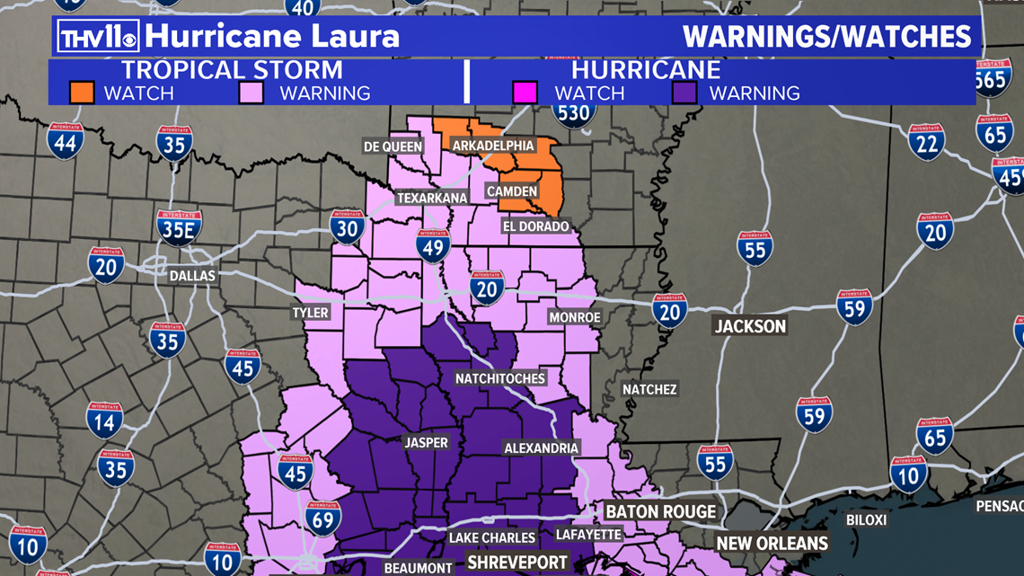 How Hurricane Laura may impact Arkansas