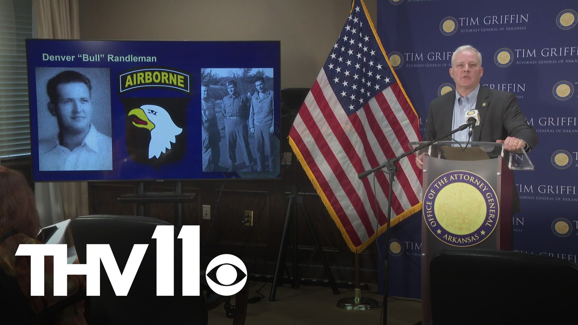 Attorney General Tim Griffin announced a special statue will be installed in downtown Little Rock in honor of Arkansas native Staff Sergeant Denver “Bull” Randleman.