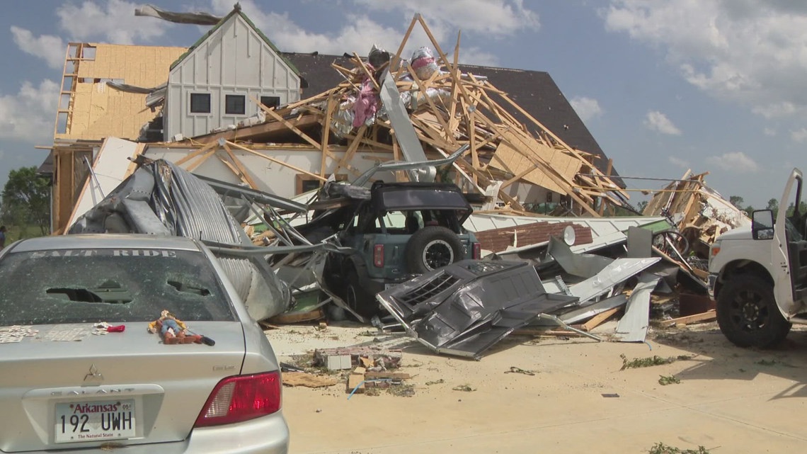 Path of two deadly tornadoes in northern Arkansas - Vimarsana News