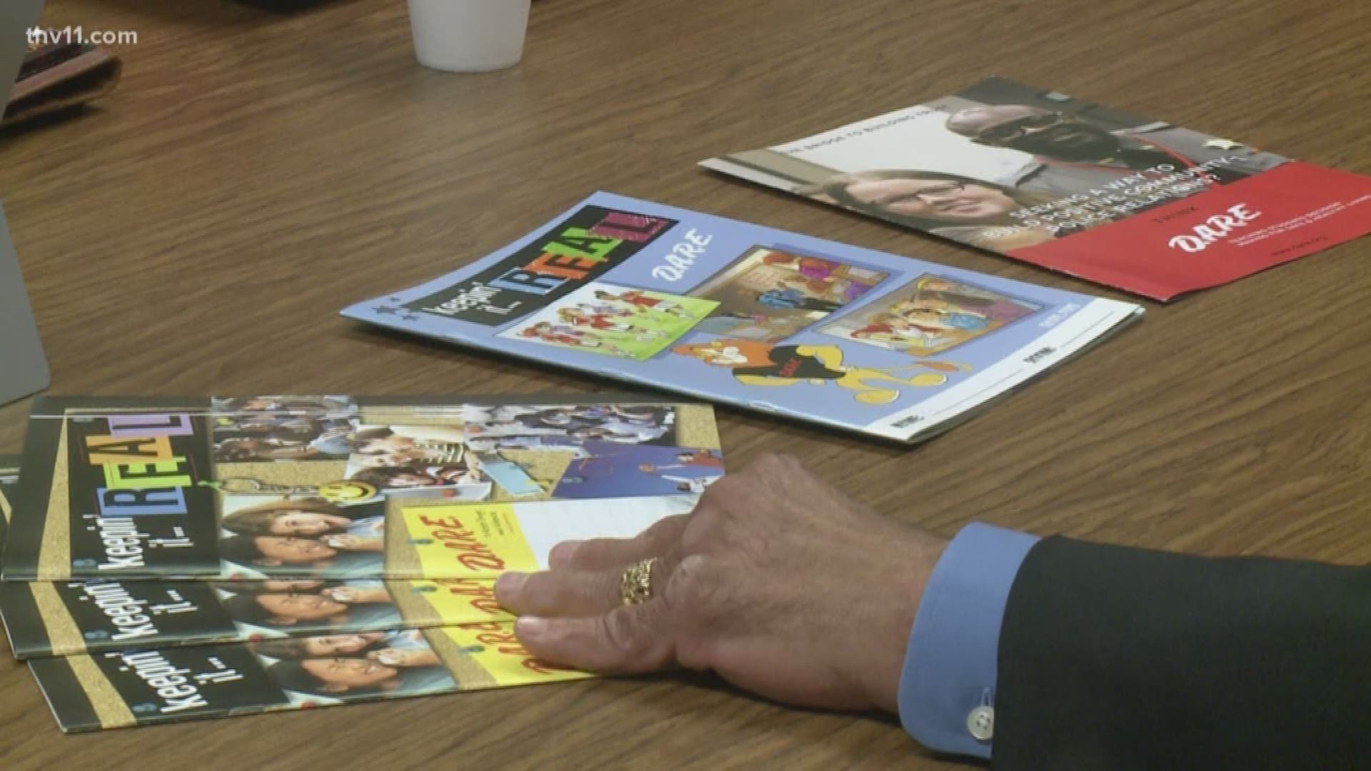 The President and CEO of D.A.R.E., a drug prevention program, met with the state's drug director in hopes of bringing the new aspects of the project to schools in Arkansas.