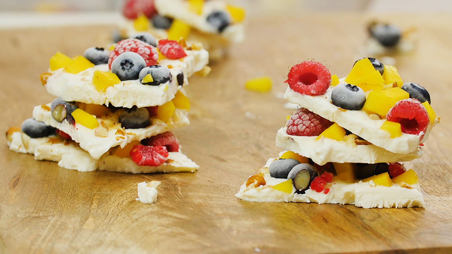 The American Heart Association shared the recipe for frozen yogurt bark as a healthier treat for kids this summer.