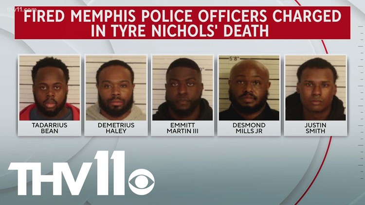 Officers in custody for the death of Tyre Nichols