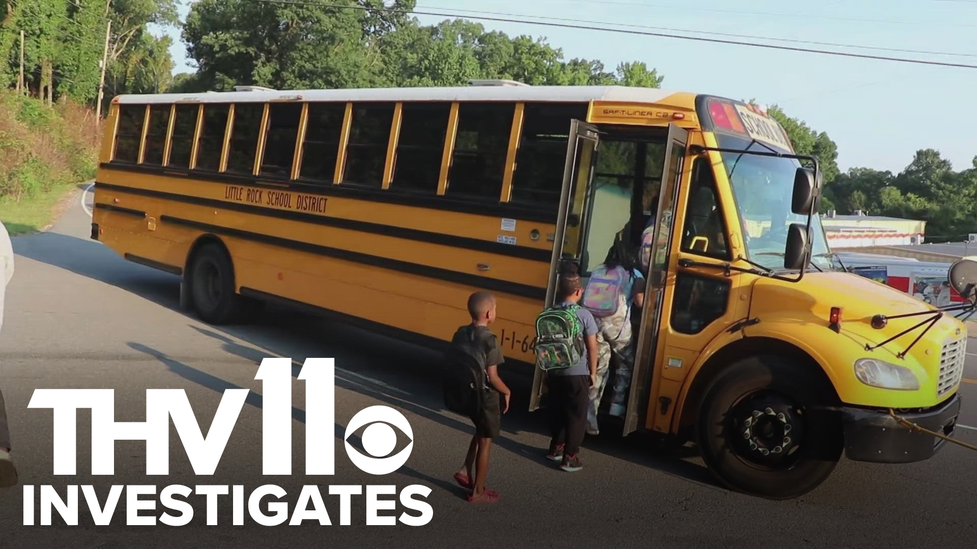 We're investigating a bus stop on a busy Little Rock street that several concerned parents say is putting students as young as kindergarteners at risk.