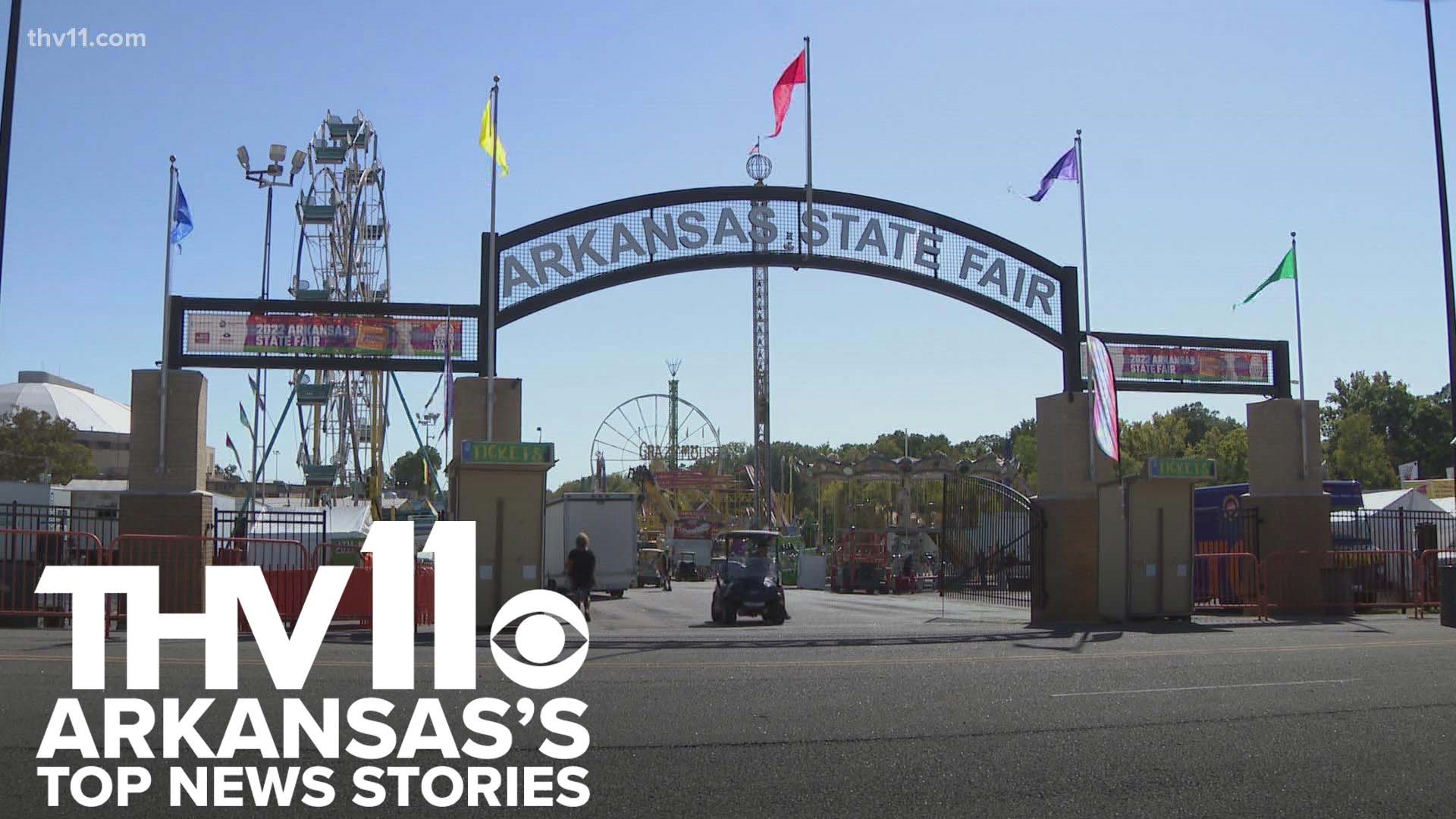 Mackailyn Johnson provides the top news stories for October 14, 2022 including the latest on the Arkansas State Fair.
