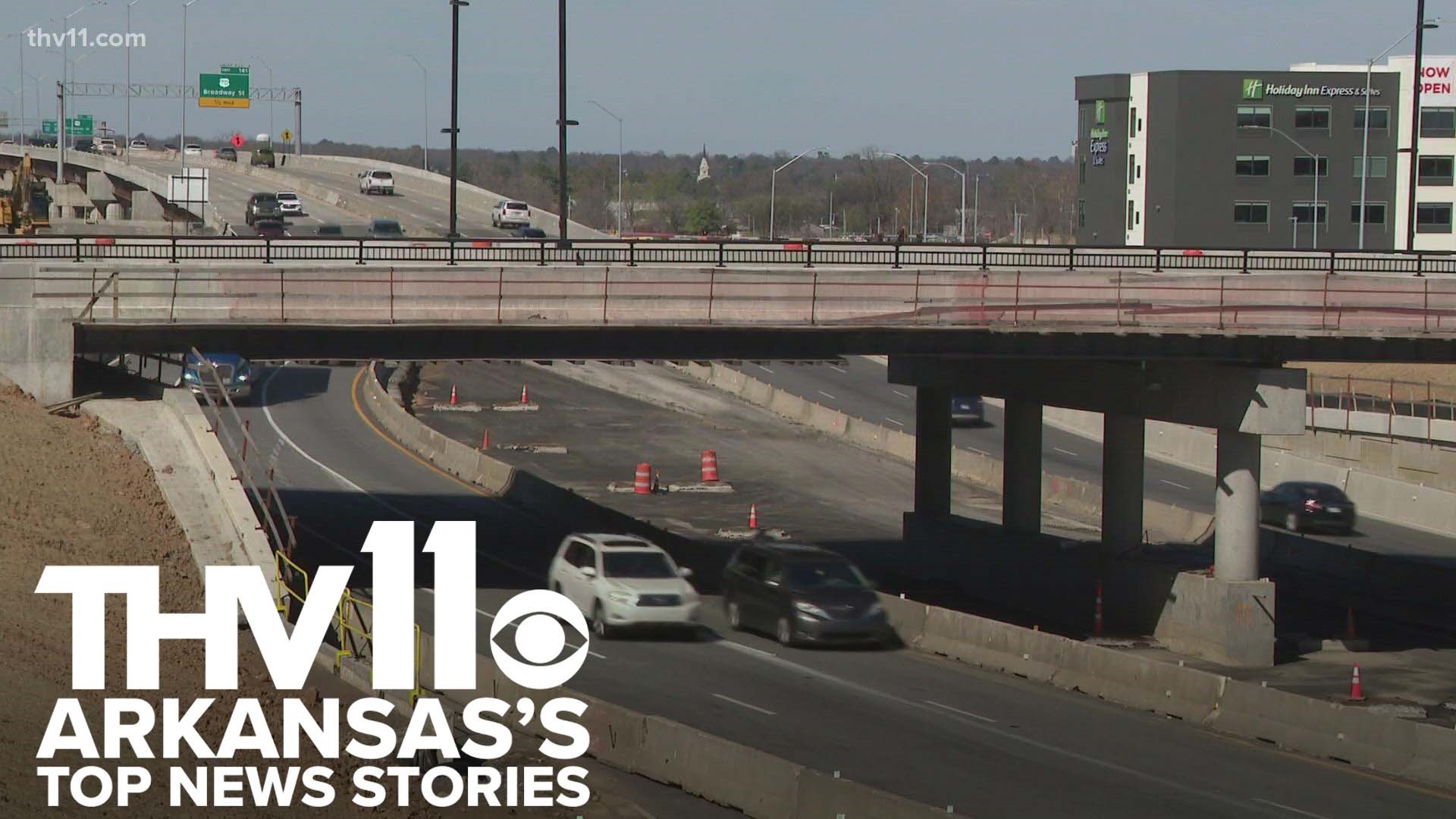 Jurnee Taylor presents Arkansas's top news stories for March 6, 2023, including the partial reopening of the Sixth St. bridge in Little Rock.