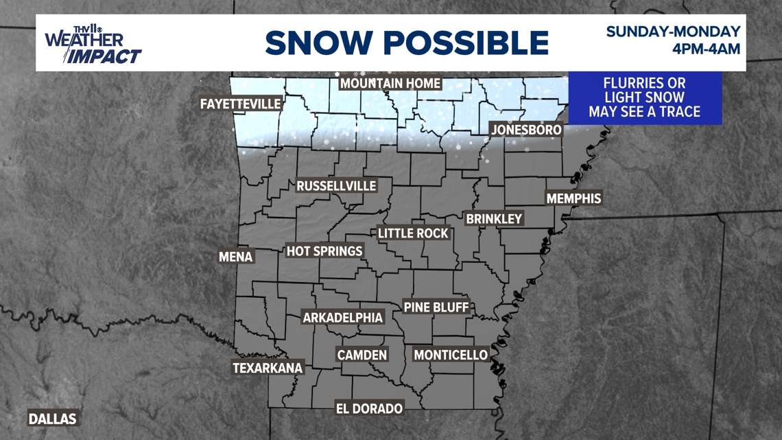 Freezing temperatures set to move into Arkansas | thv11.com