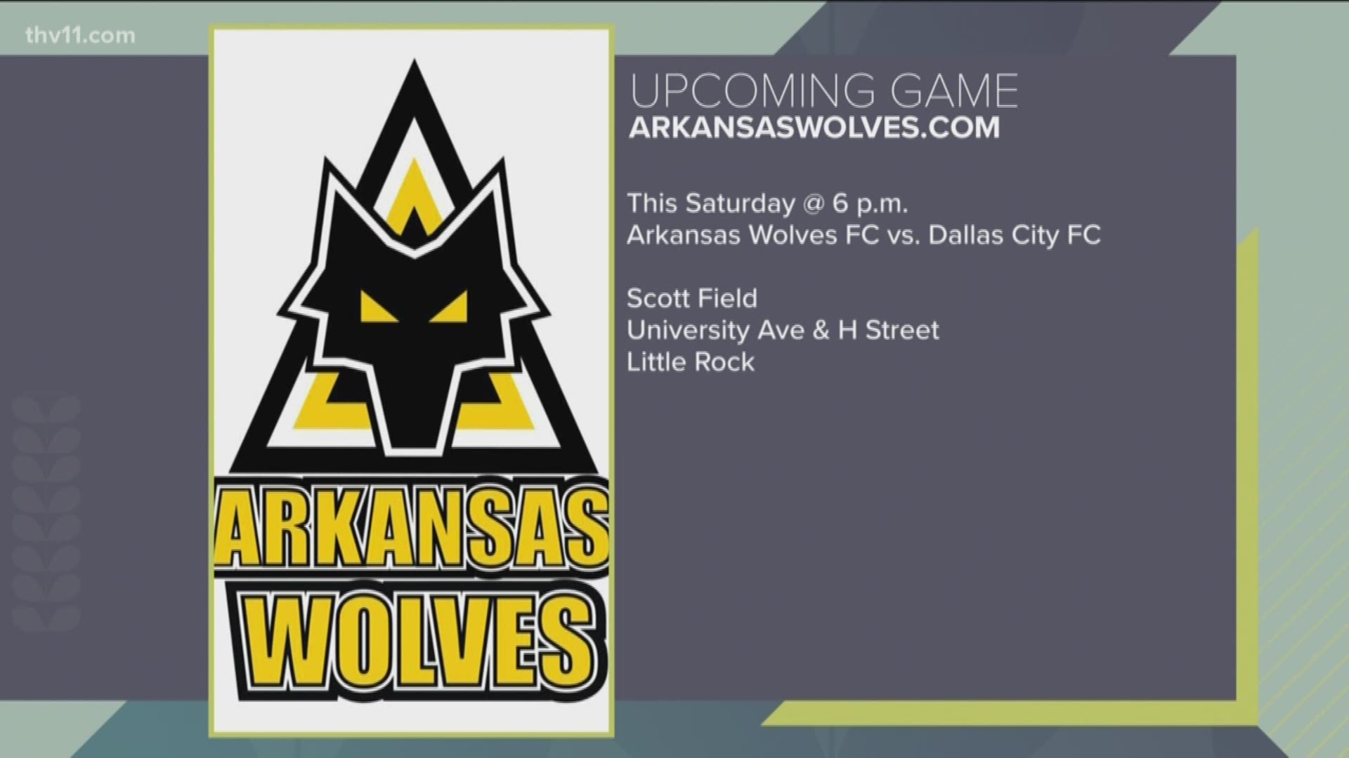 Arkansas Wolves Soccer club based in Little Rock.
