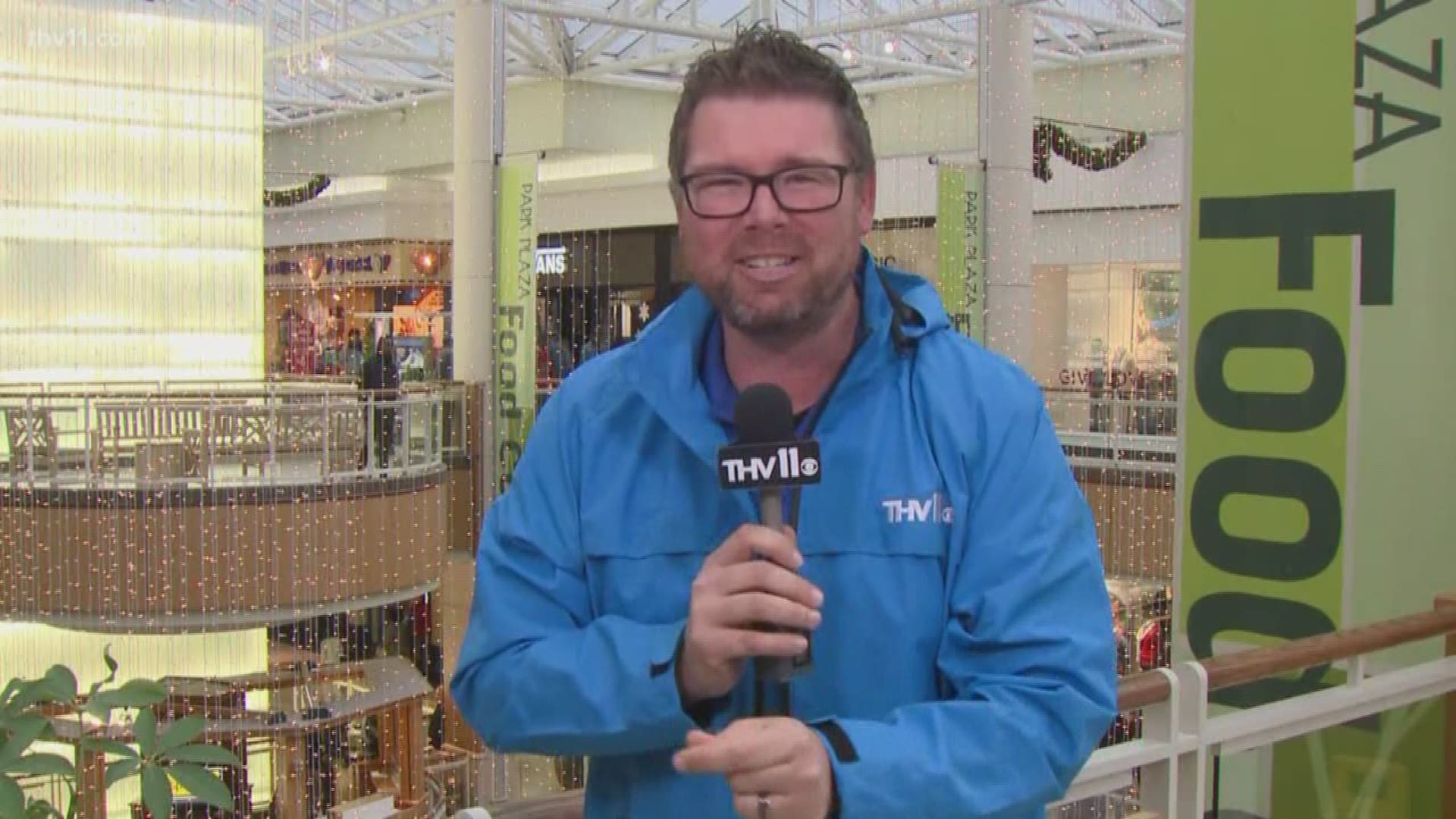 Adam Bledsoe is talking about the crowds and expectations for Black Friday at Park Plaza Mall.