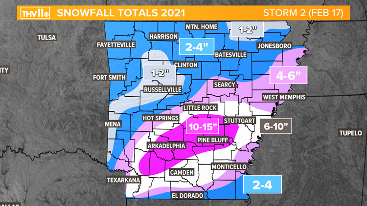 Arkansas Snow Buries Records That Ve Been Standing For 100 Years Thv11 Com