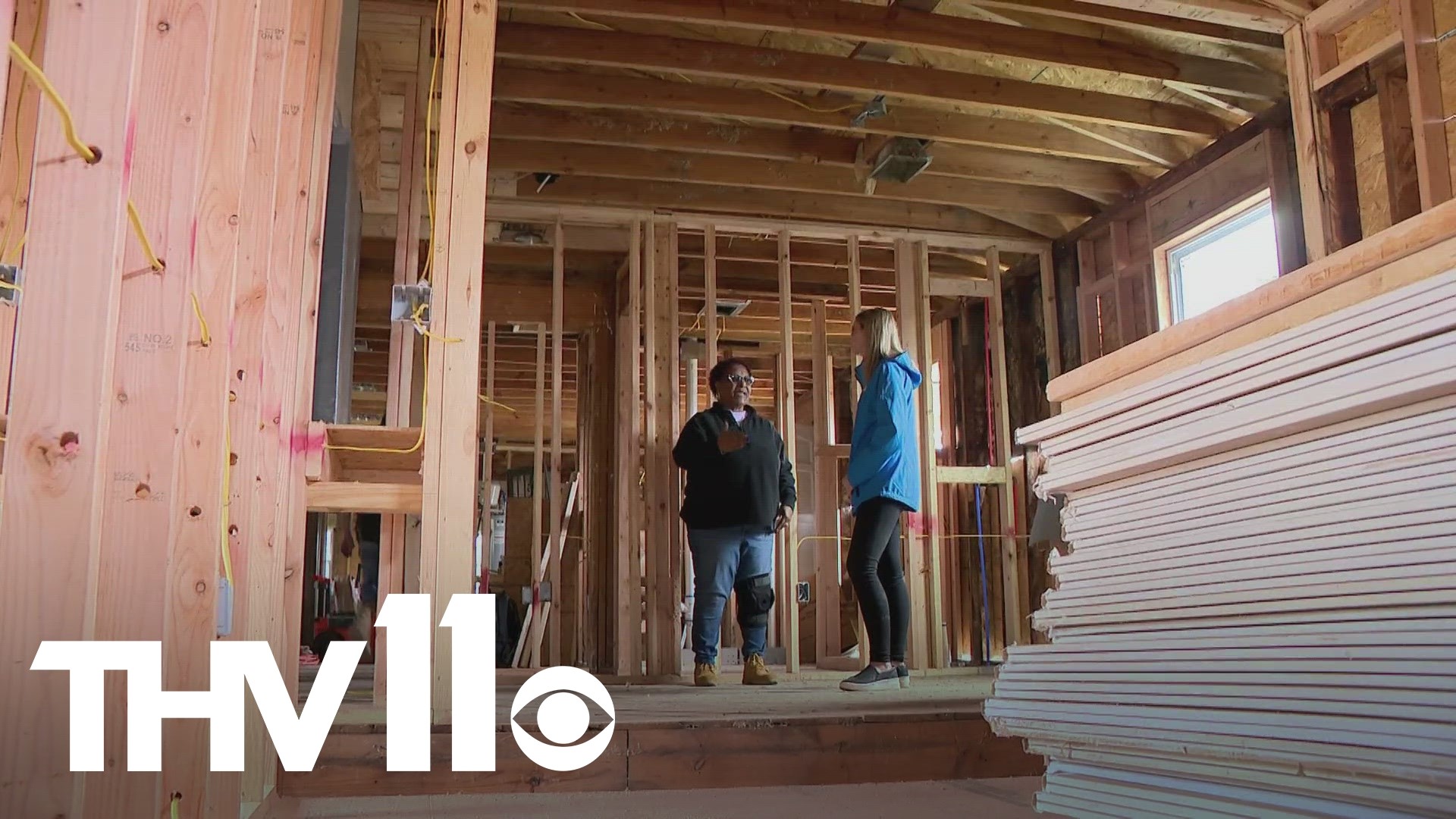 It's been nearly a full year since an EF3 tornado ripped through Arkansas. As repairs continue, one family is still waiting to move back into their home.