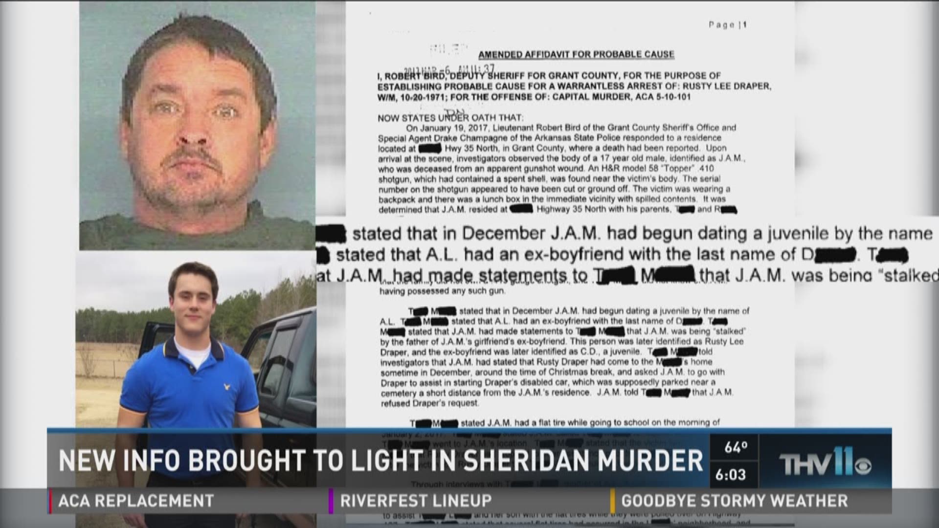 New info brought to light in Sheridan murder
