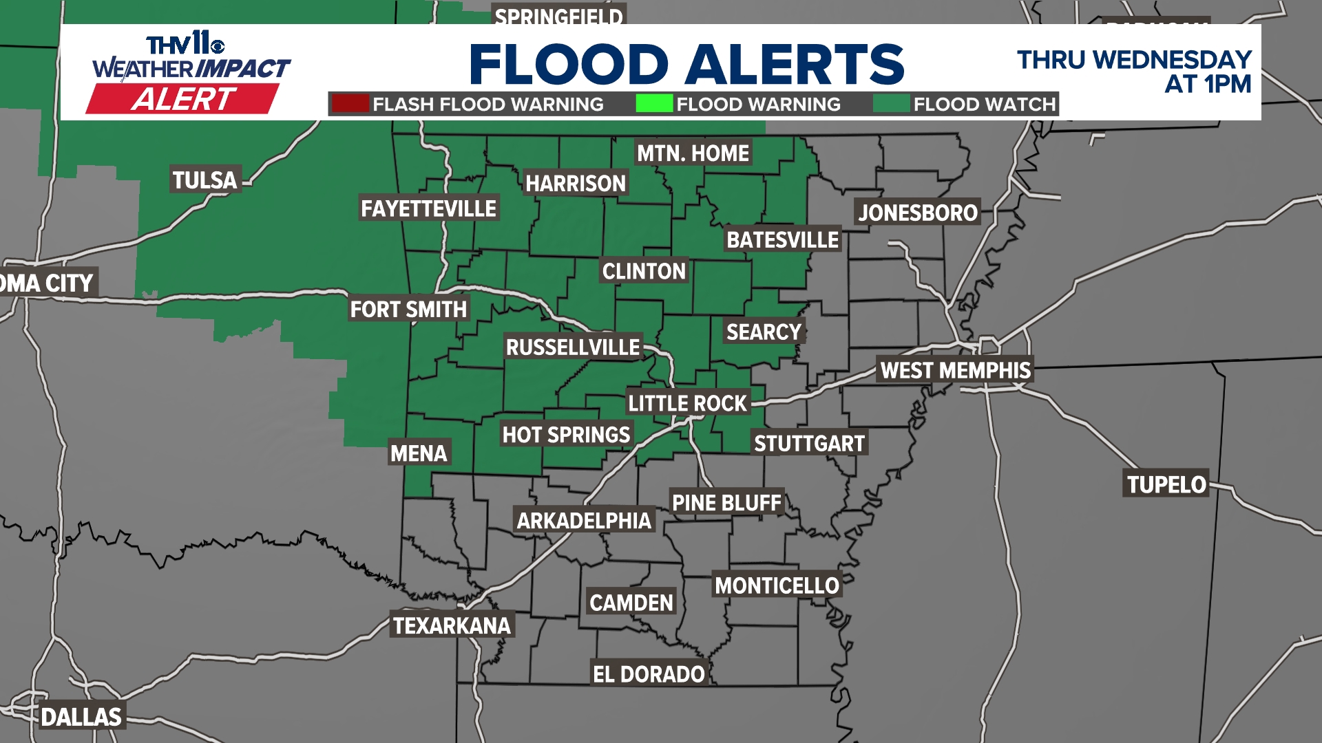 Strong storms to impact parts of Central Arkansas | Weather Impact ...
