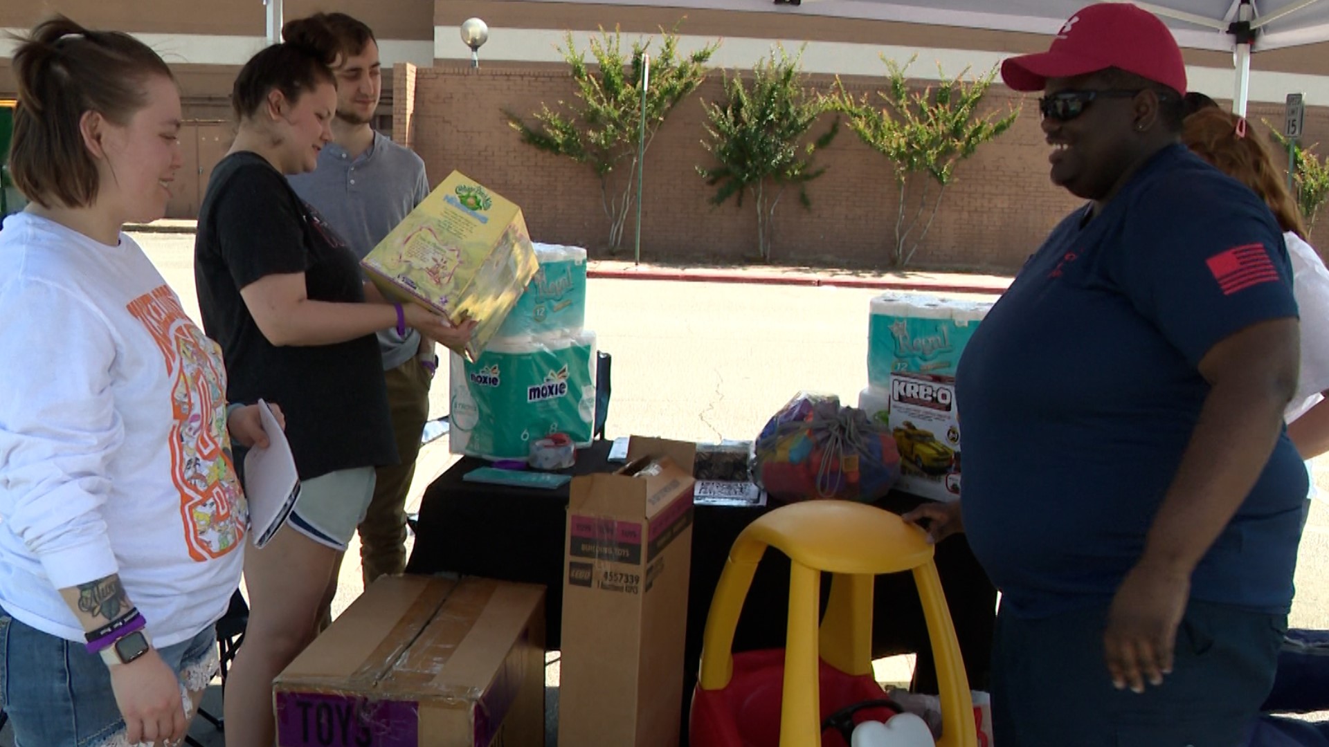 A donation drive was held on Saturday in benefit of Women's & Children's First, an organization that provides resources to domestic violence victims and their kids.