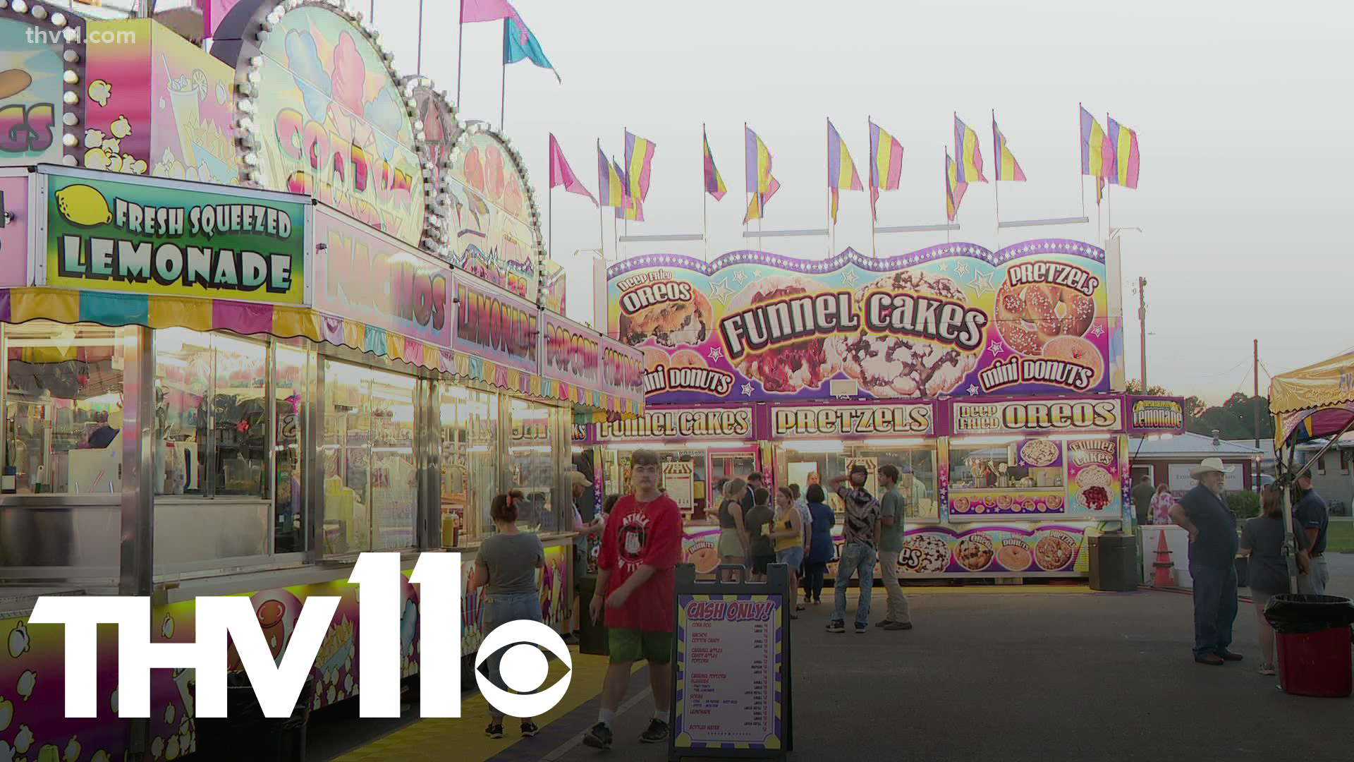 The CDC recommends people consider wearing a mask in crowded settings, including events like county fairs across Arkansas.