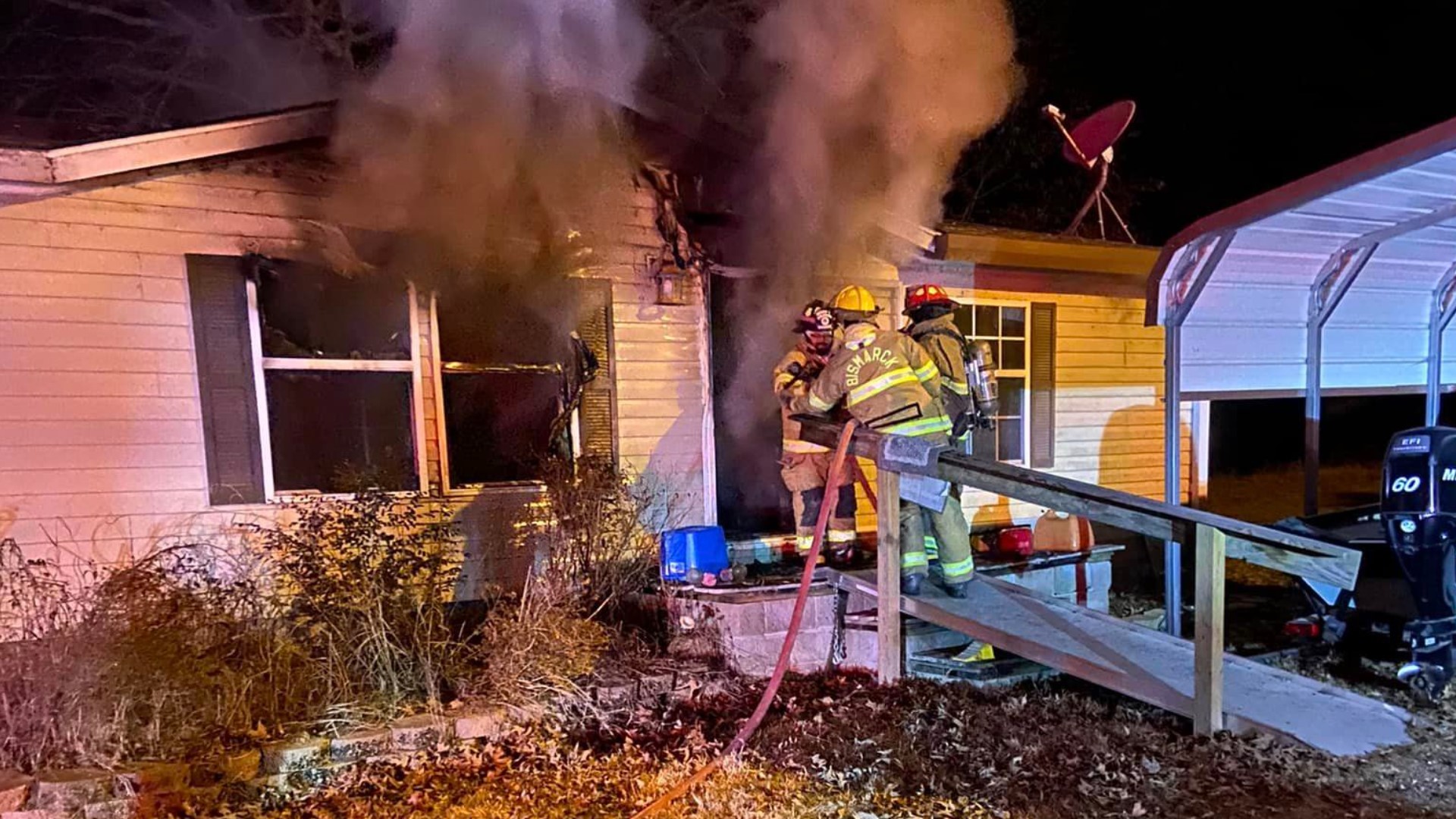 Two dead after a deadly house fire in Bismarck