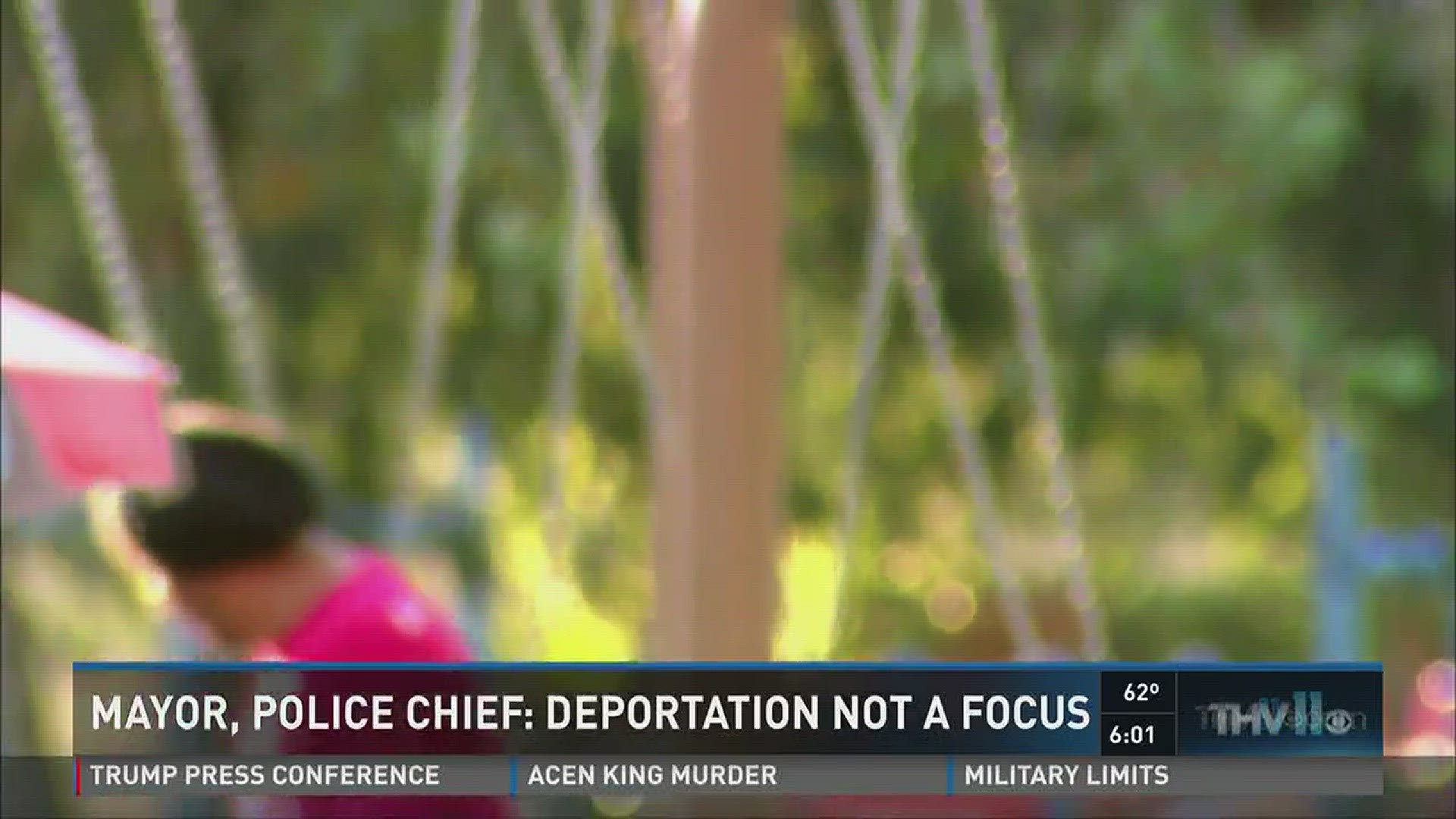 Mayor, police chief: deportation not a focus