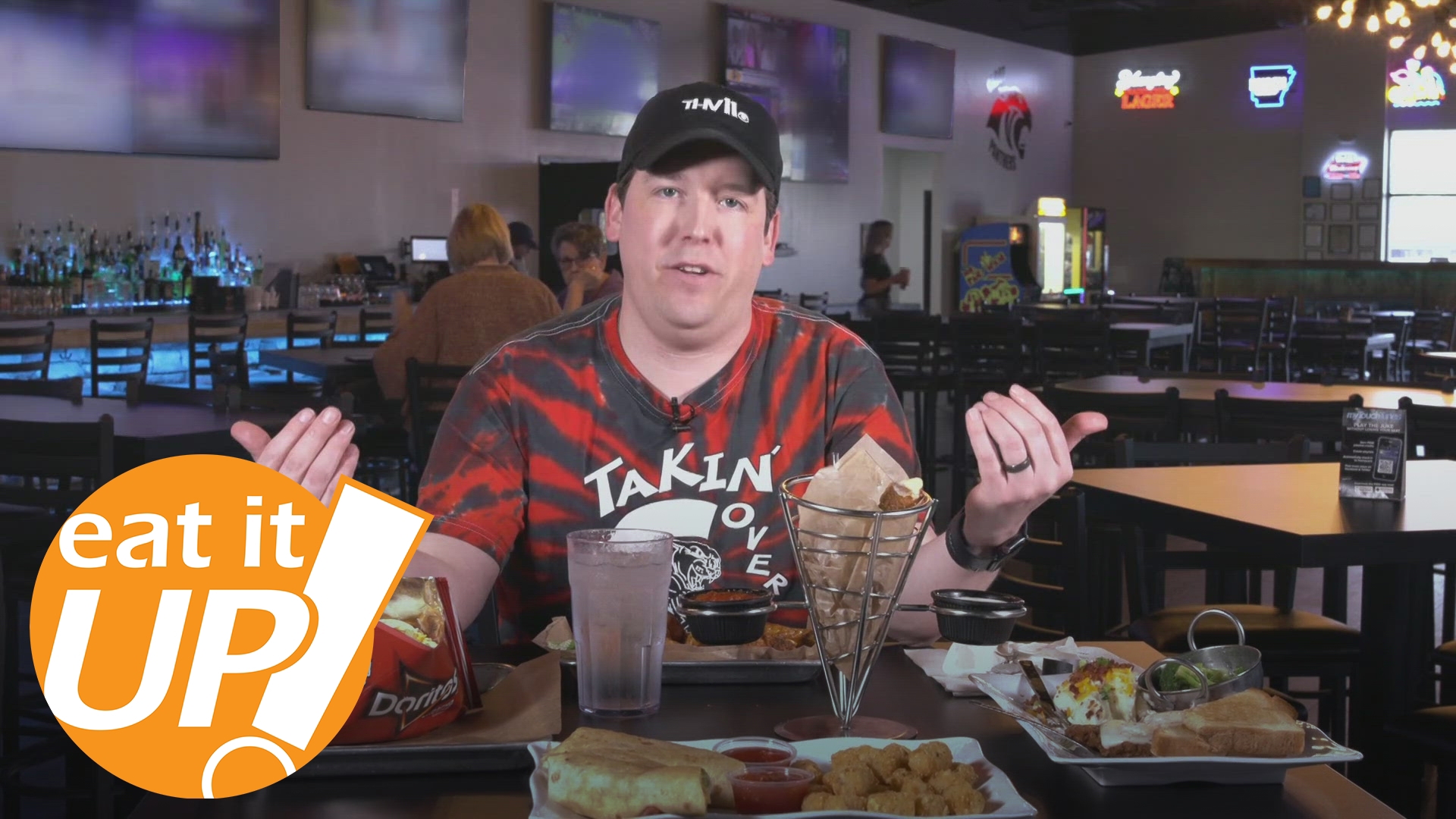 On this week's Eat It Up Hayden Balgavy shows off his Panther pride at Overtime Cabot, a sports restaurant where you can enjoy tons of games, good times, & good food