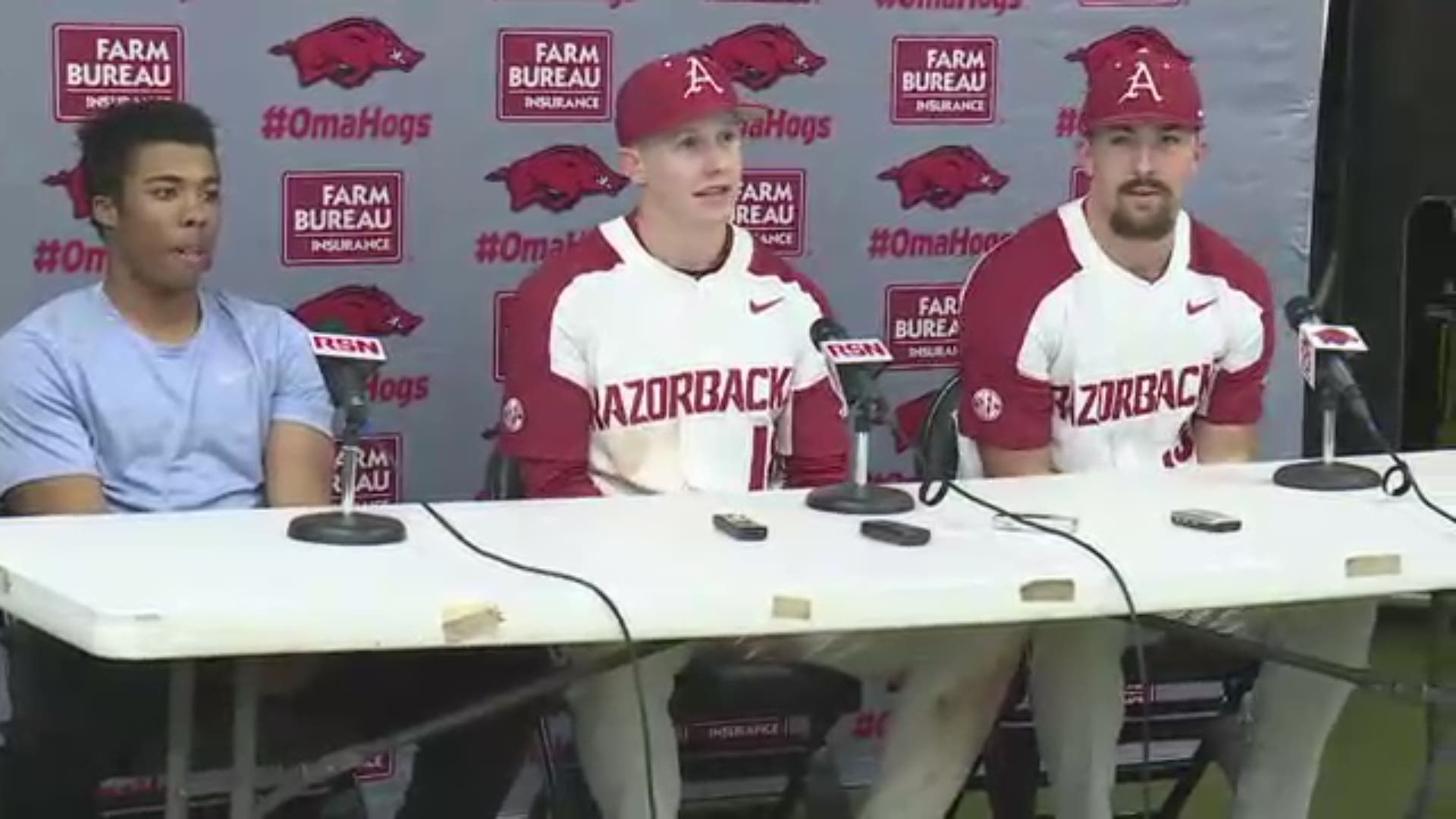 Franklin and Kjerstad combined to drive in all five Arkansas runs in Friday's 5-1 win over Eastern Illinois.