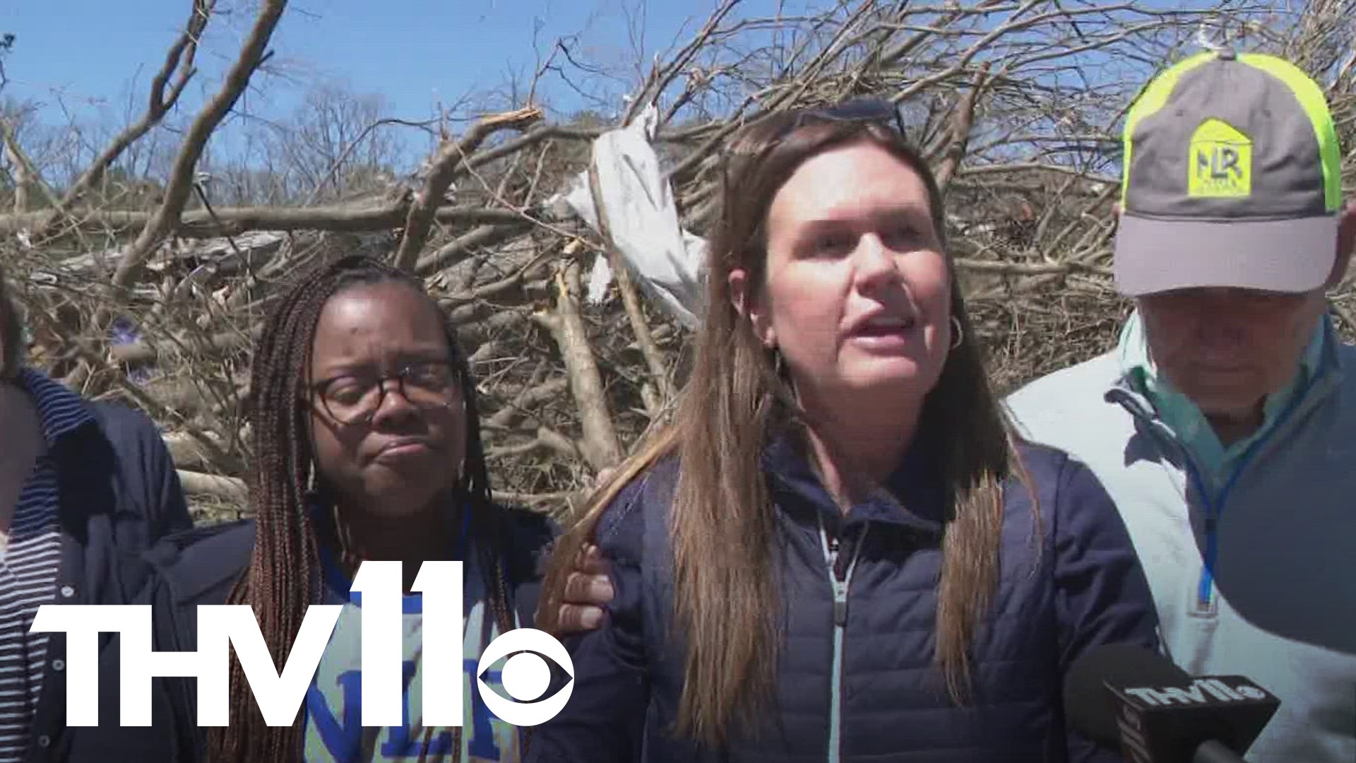 After a devastating day in Little Rock, when the sun came up, many Arkansans including Governor Sanders went out and got a look at the damage from the tornado.