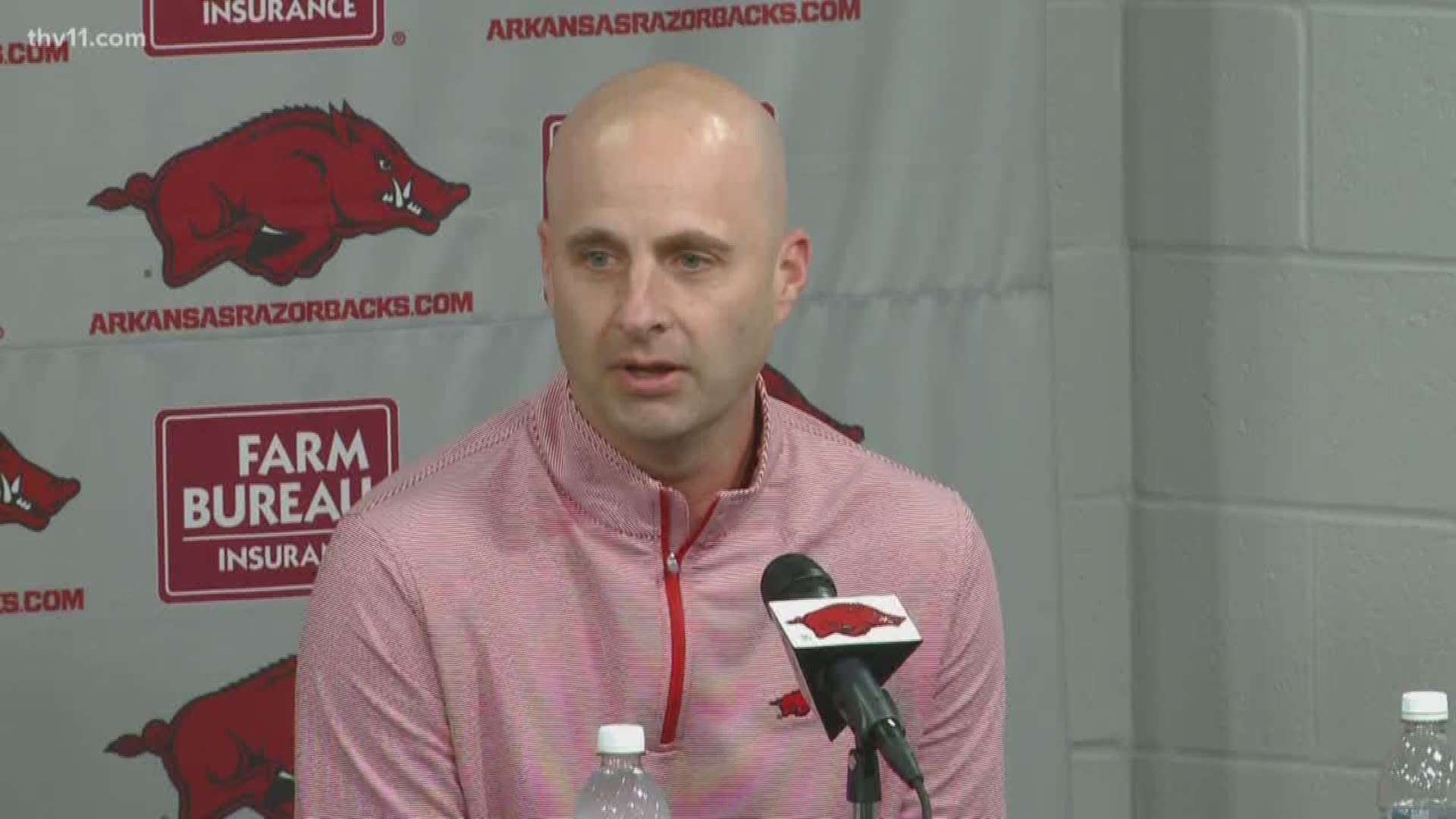 Just 24 hours after the dismissal of Chad Morris, the Razorbacks search for a new head coach. The first step began with Yuracheck and interim head coach Lunney.
