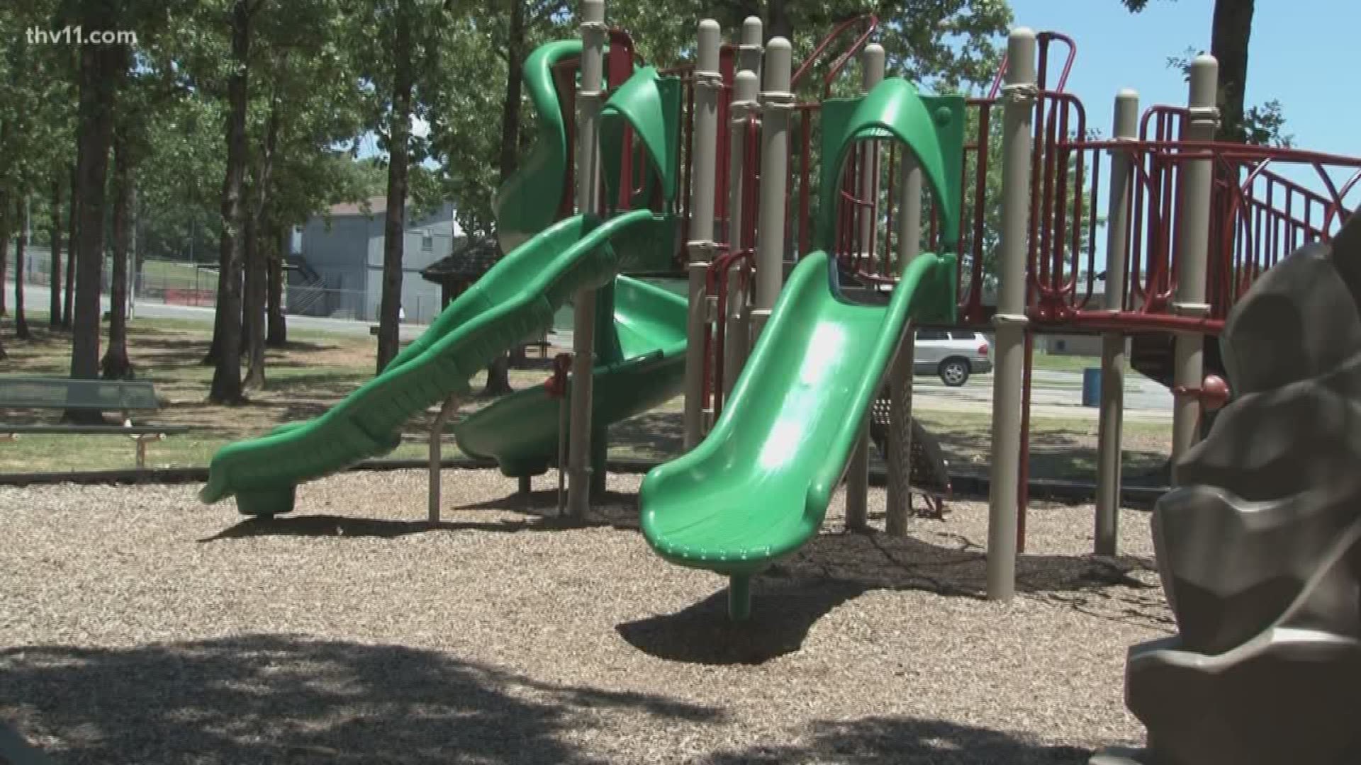 Watch out for hot playground equipment