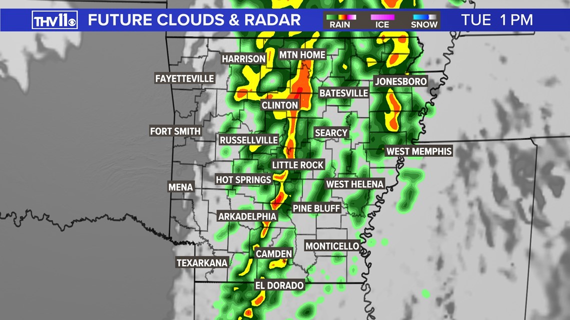 Severe Rain And Thunderstorms Making Their Way Into Arkansas | Thv11.com