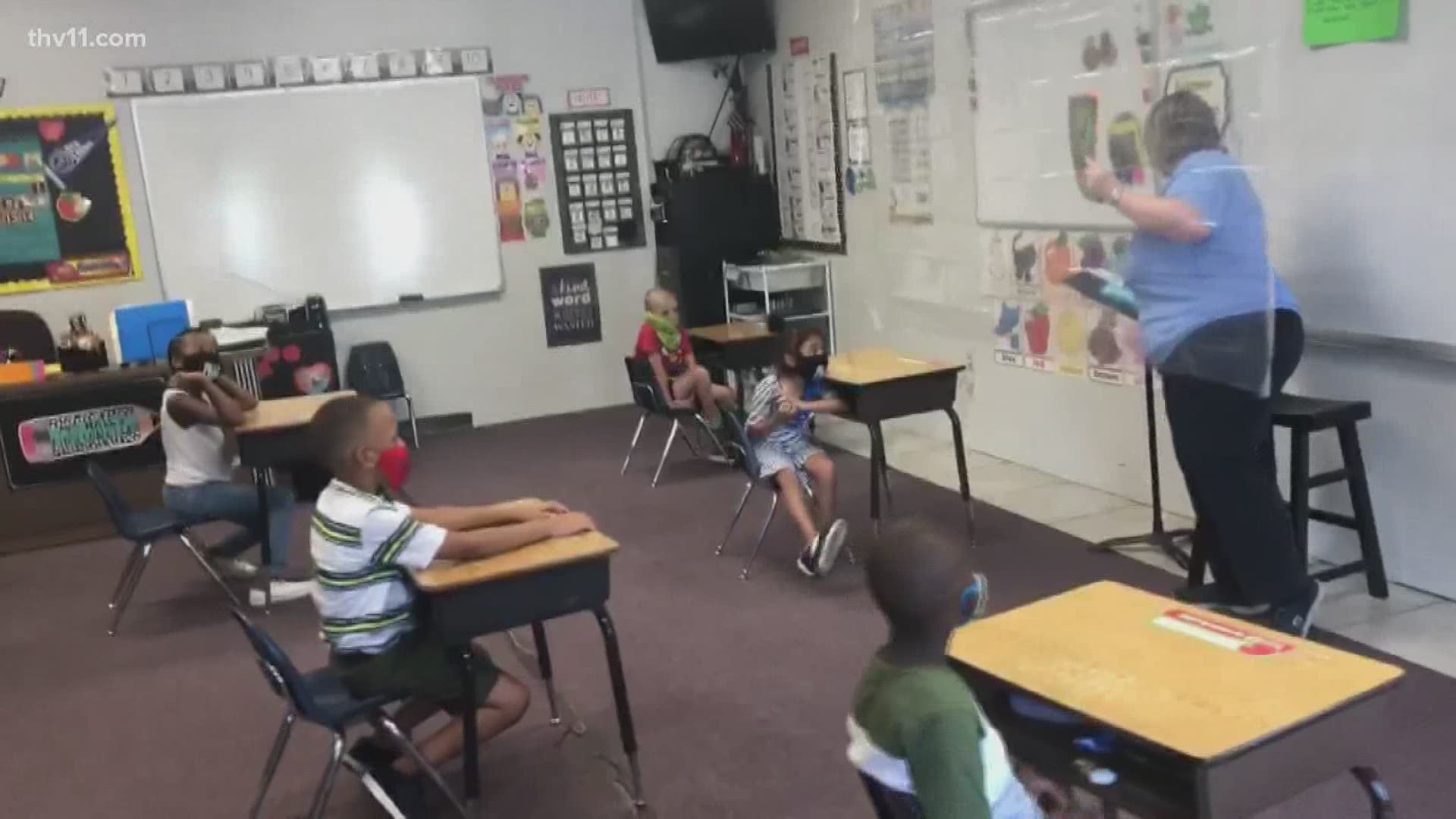 A school in Little Rock is already back in class. It's one of the first schools in Arkansas to show us just how the school year looks for students.