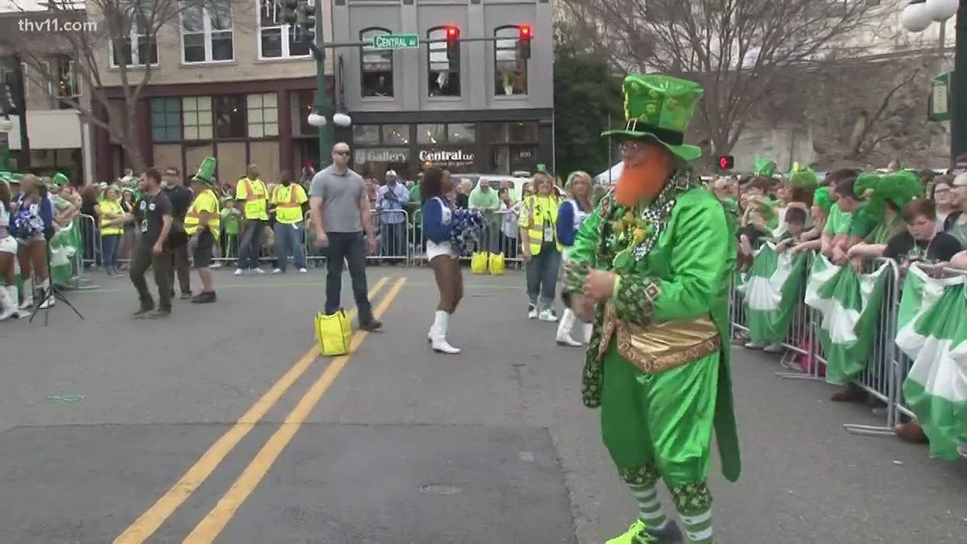 For the first time in 15 years, the World's Shortest St. Patrick's Day Parade landed on the same day as the Rebel Stakes.