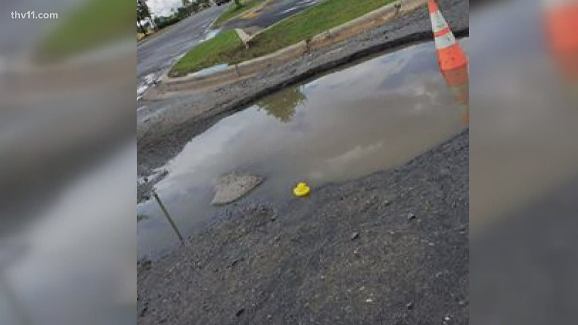 Who knew a single pot hole could get so much attention? People are going to the extremes to make sure the property owners will get it fixed.