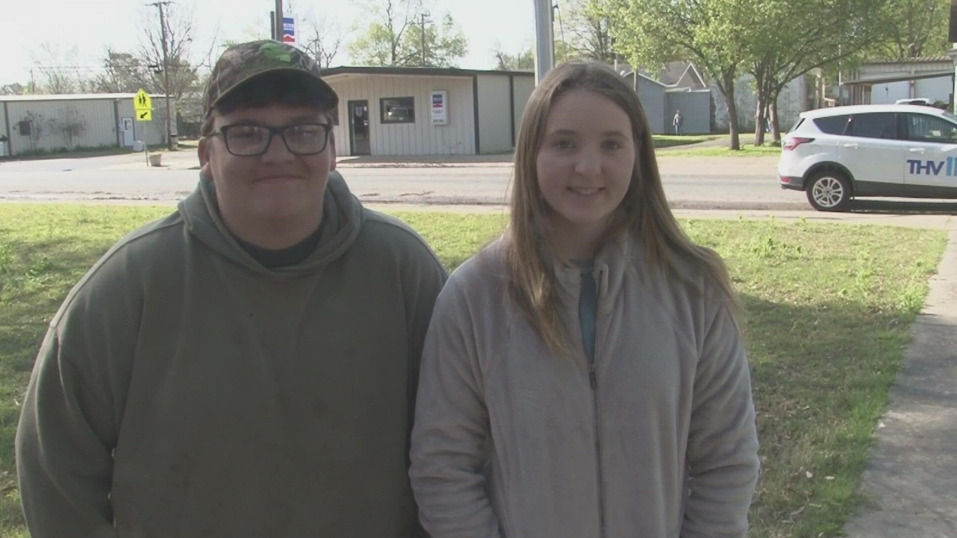 Dalton Weatherly and Avery Richards are Tuesday's Arkansans of the Day.