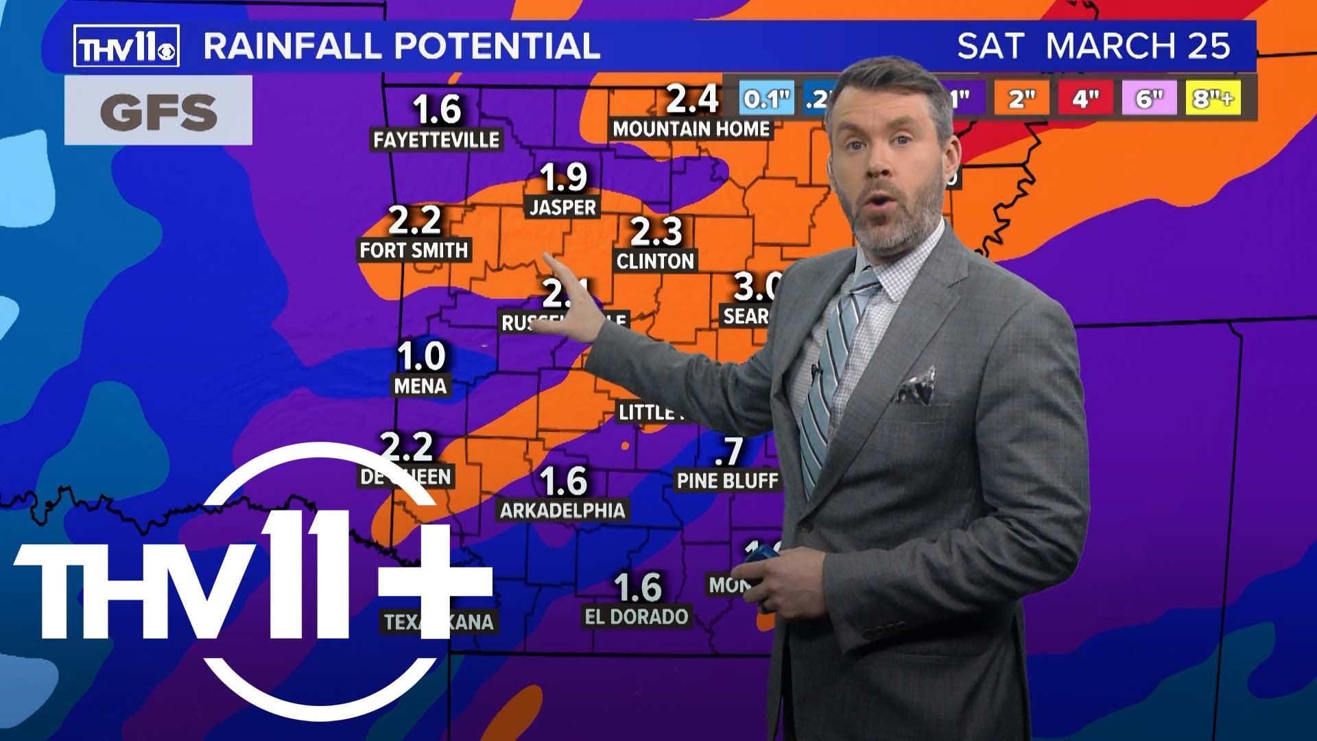 Nathan Scott delivers your THV11+ weather forecast for March 21, 2023.